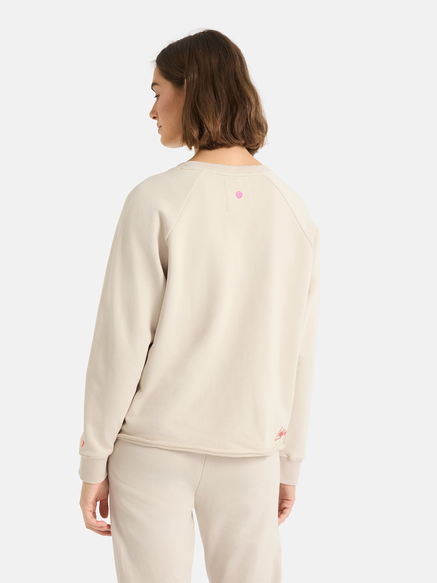 Lieblingsstück BirdieL Sweatshirt beige aus Baumwollmix