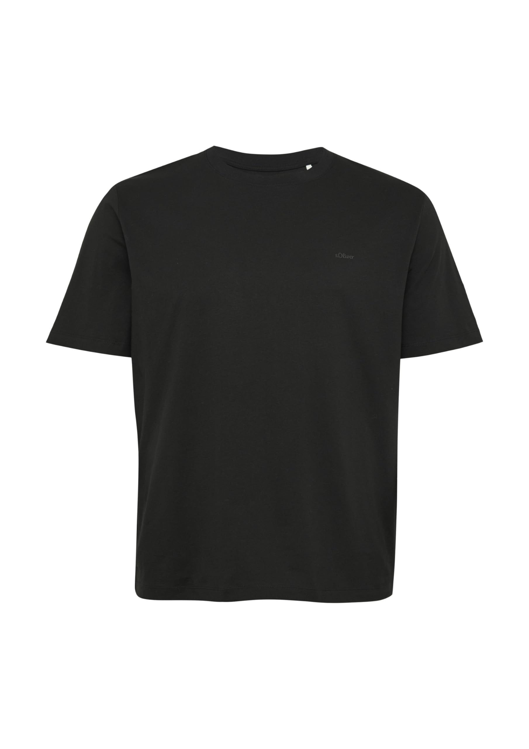 s.Oliver T-Shirt mit Logo-Print aus Baumwolle weiß