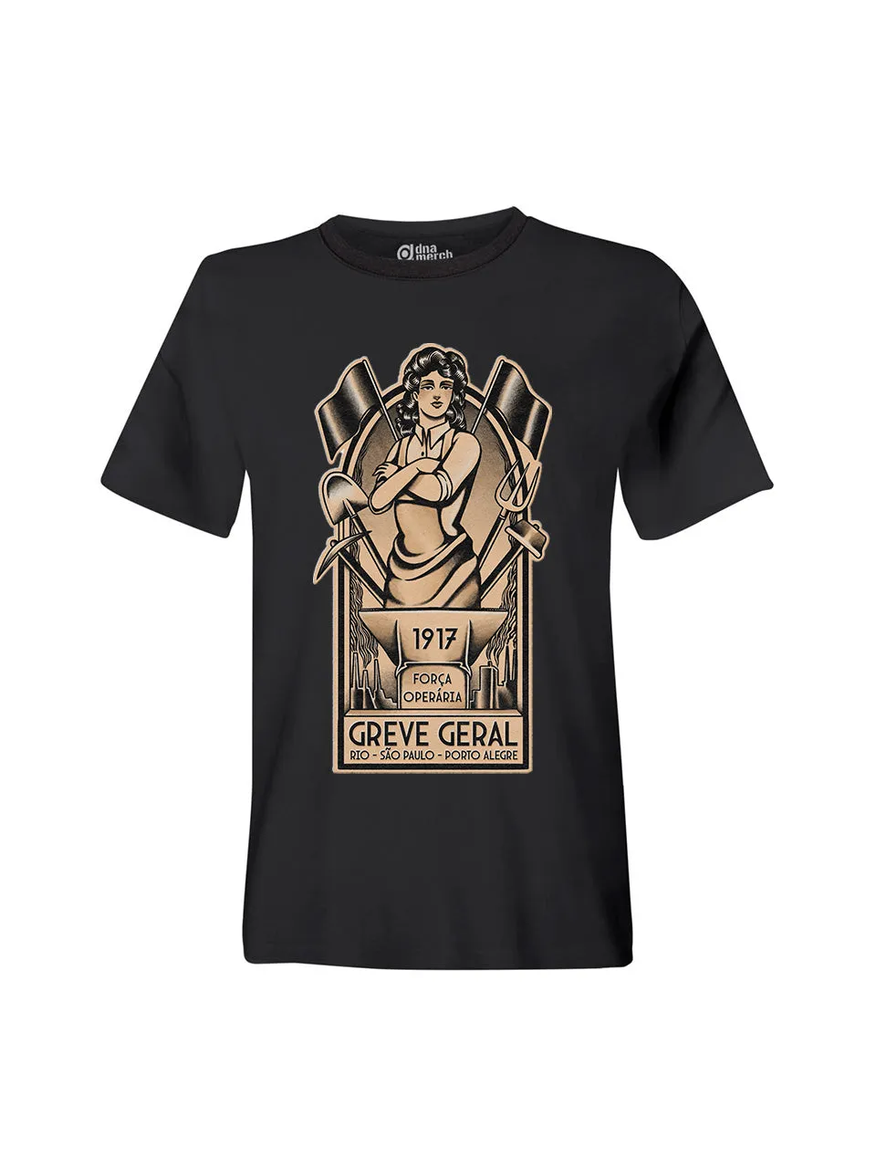 dna merch Força Operária Unisex T-Shirt Brazil 1917