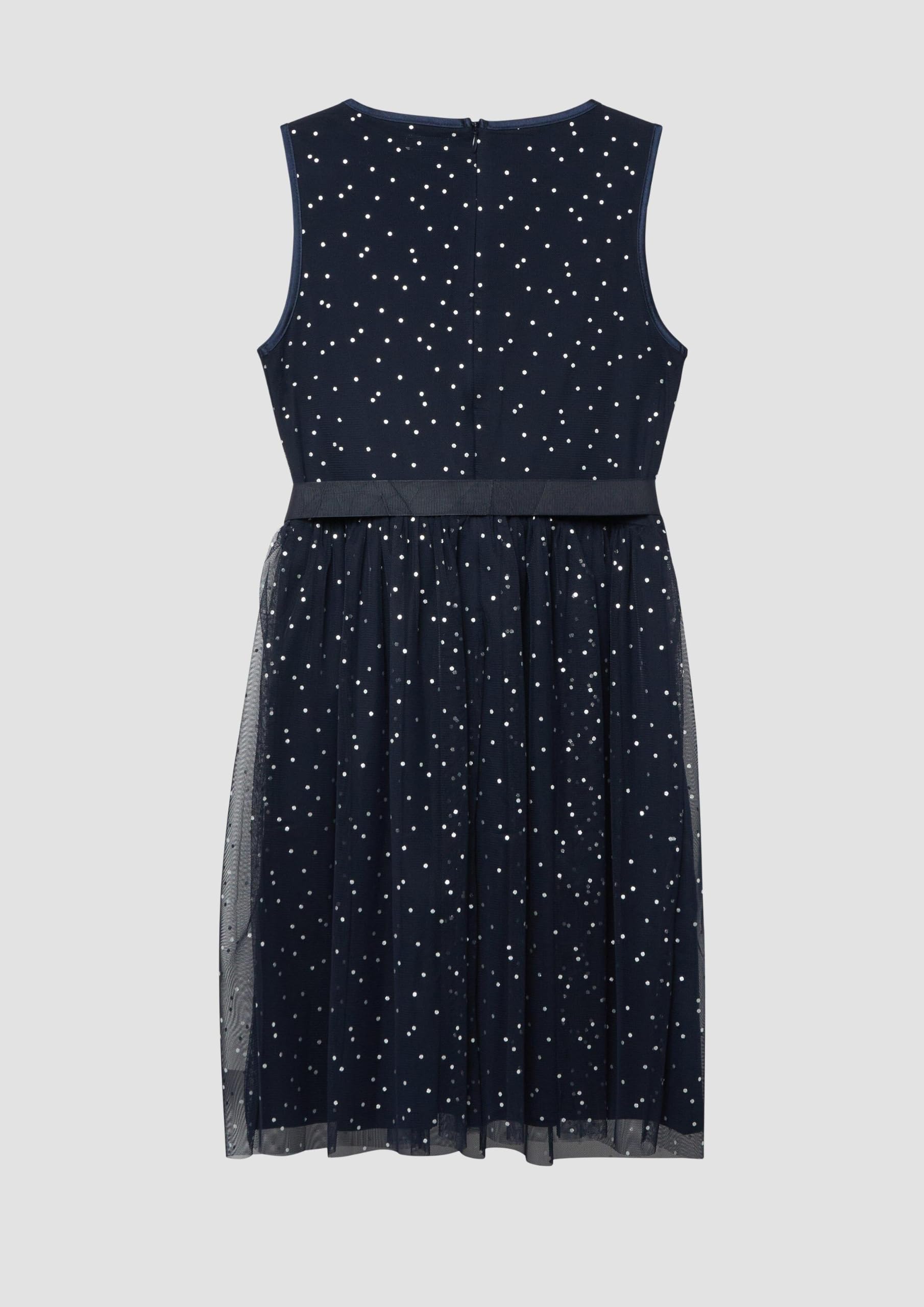 s.Oliver RED LABEL Punktekleid Bindegürtel navy 134