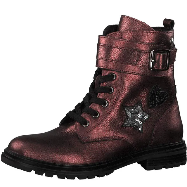 s.Oliver 5-5-45209-23 Stiefeletten Mädchen Leder-Optik