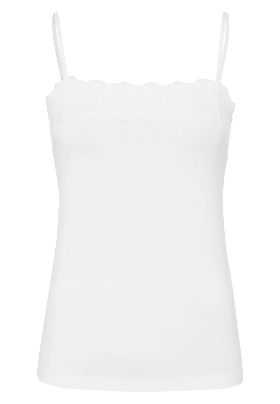 zero Top Tessa mit Spitzenkante Top Offwhite 34
