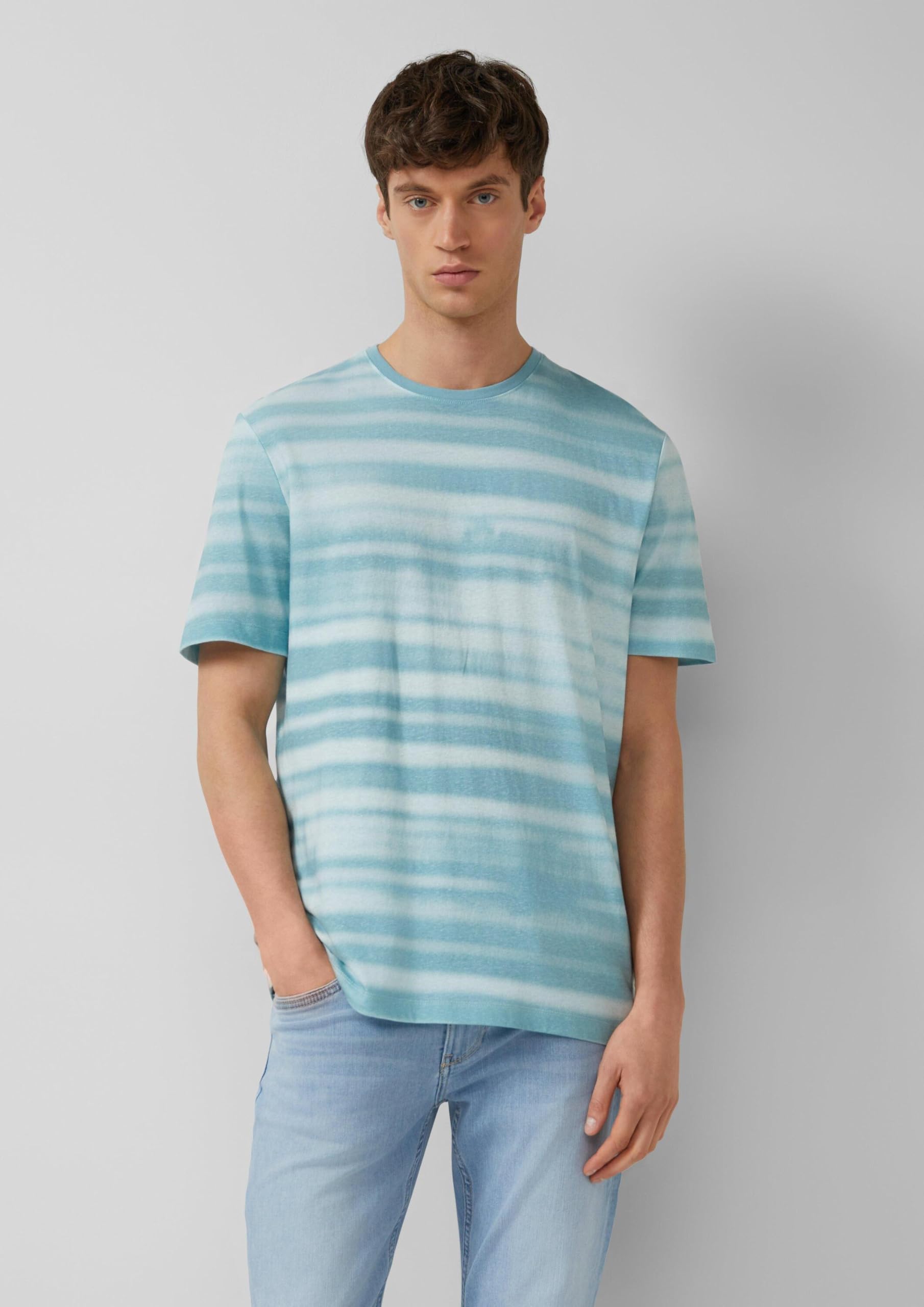 s.Oliver Junior T-Shirt Leinenmix All-Over-Print XXL
