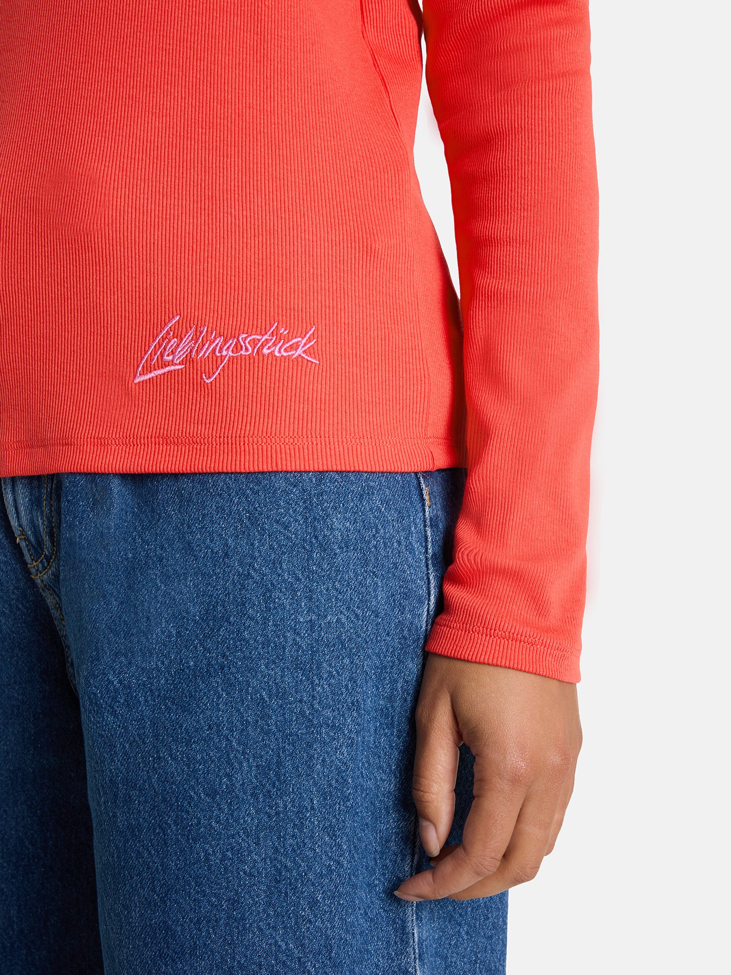 Lieblingsstück TaraL Longsleeve rot Herz Baumwolle