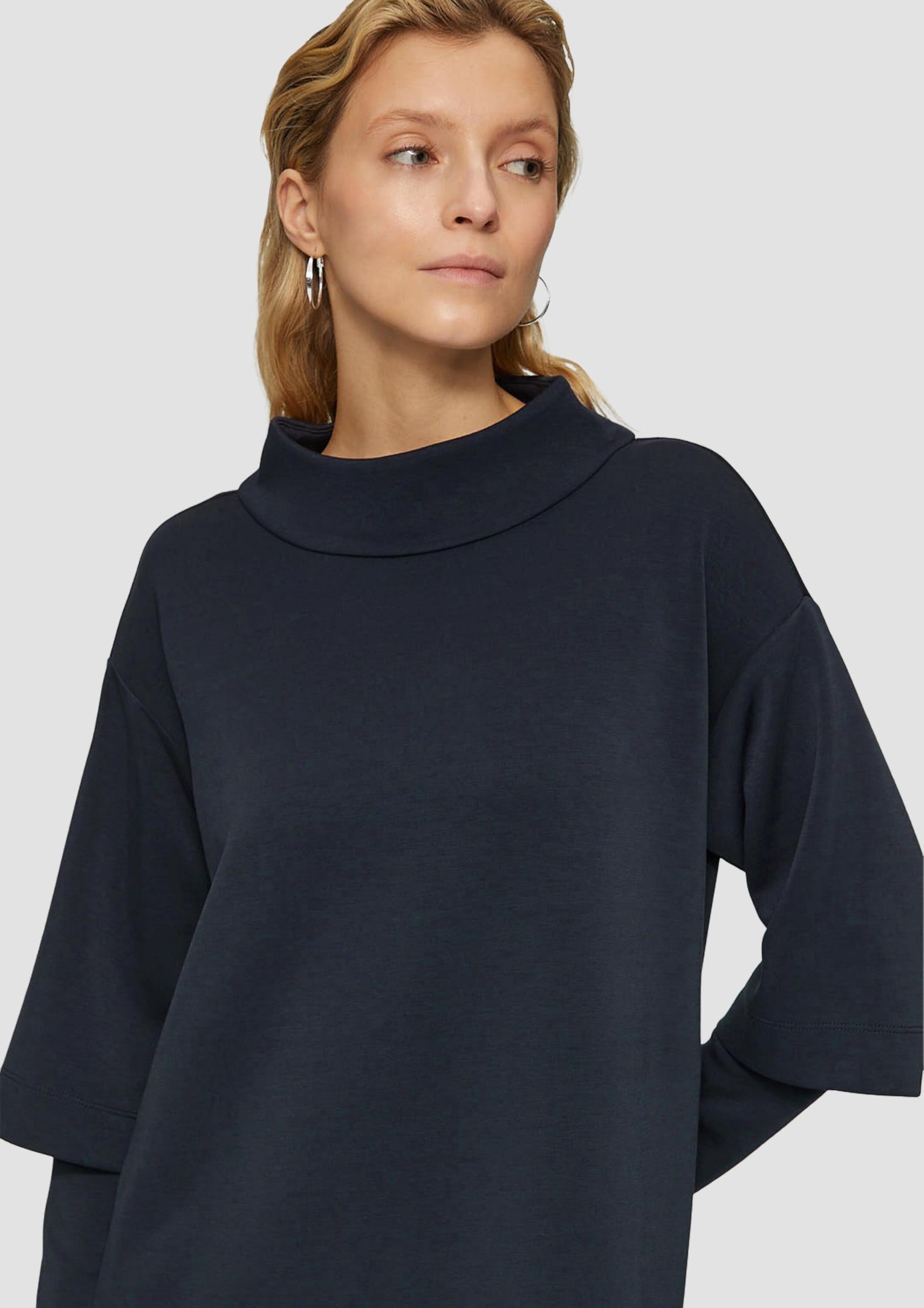 s.Oliver Junior Scuba-Kleid Layer Stehkragen Schwarz