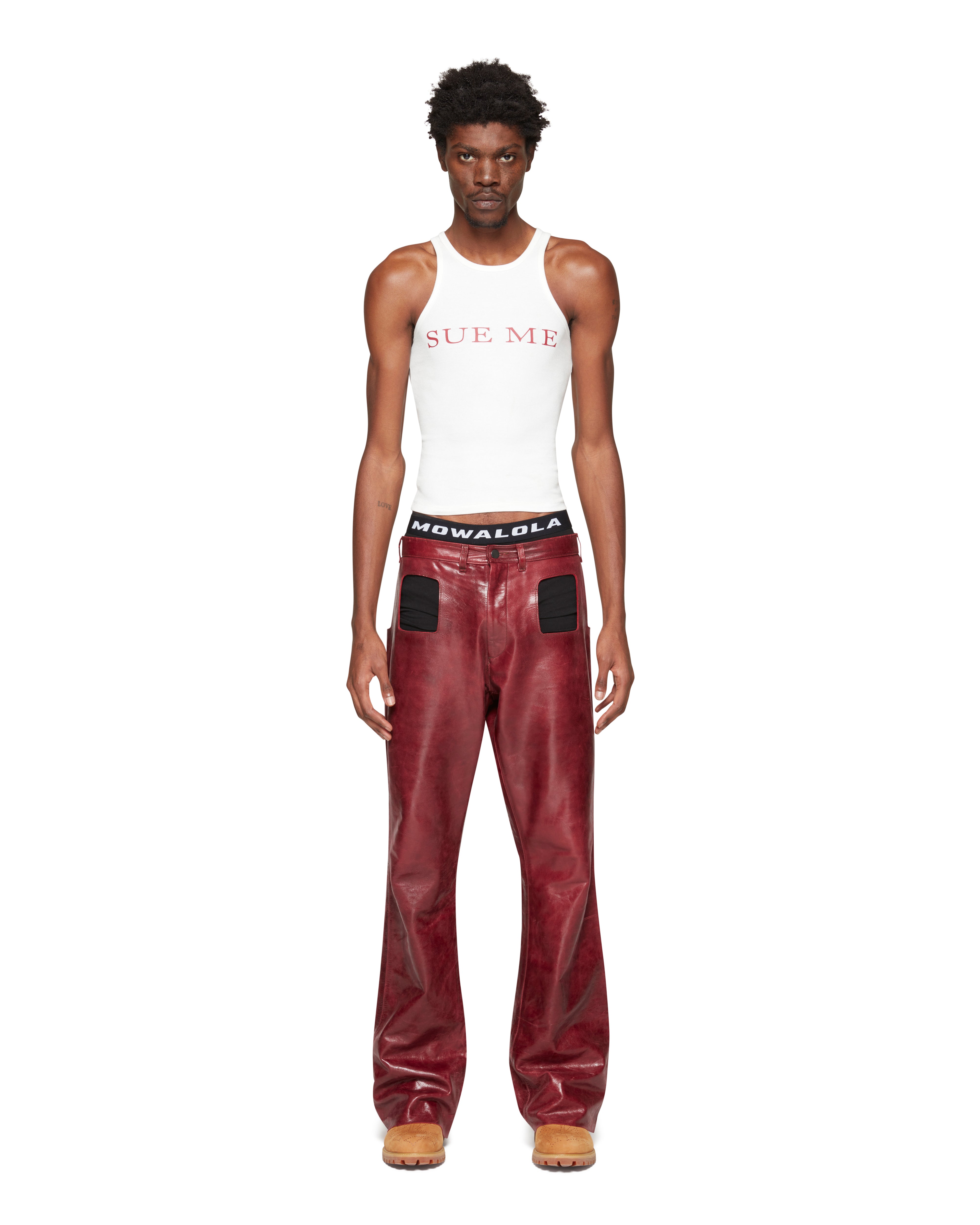Mowalola Sue Me Tank Top Baumwolle figurbetont