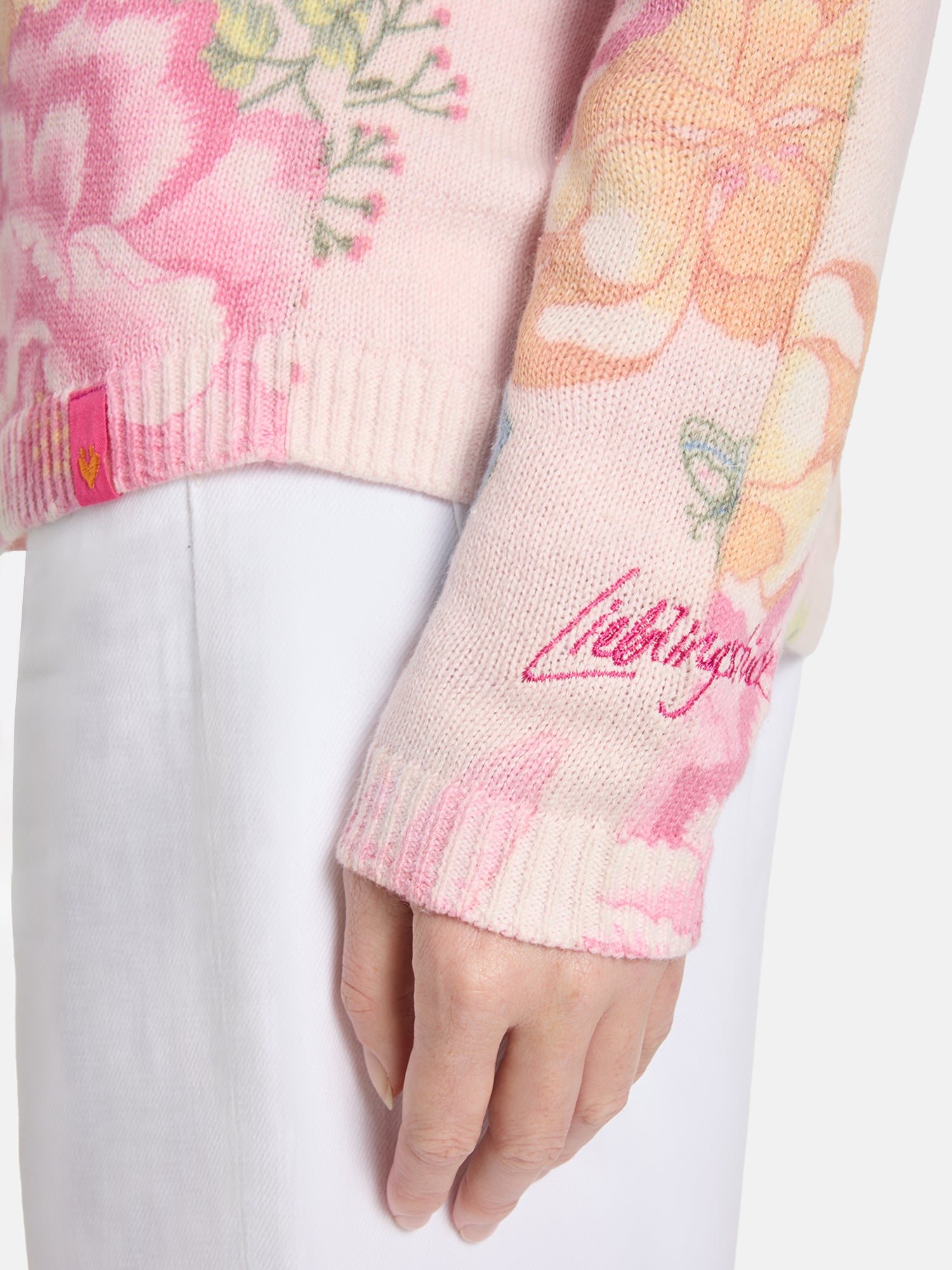 Lieblingsstück ArmedaL Pullover pastel pink floral