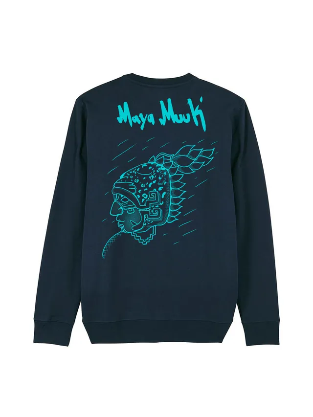 dna merch Maya-Widerstand 1517 Sweatshirt Schwarz Biobaumwolle