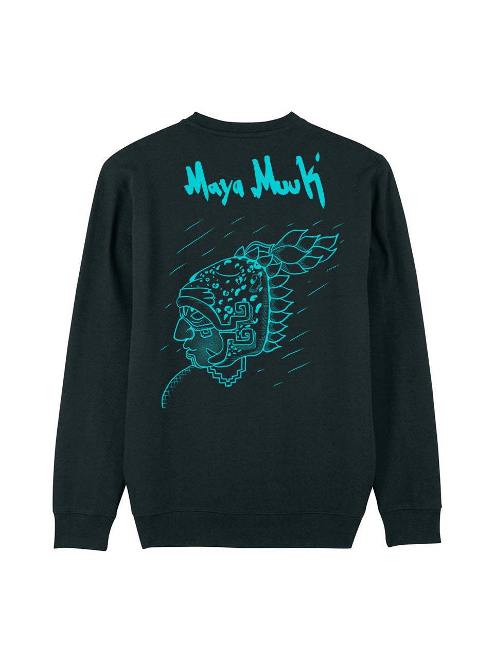 dna merch Maya-Widerstand 1517 Sweatshirt Schwarz Biobaumwolle