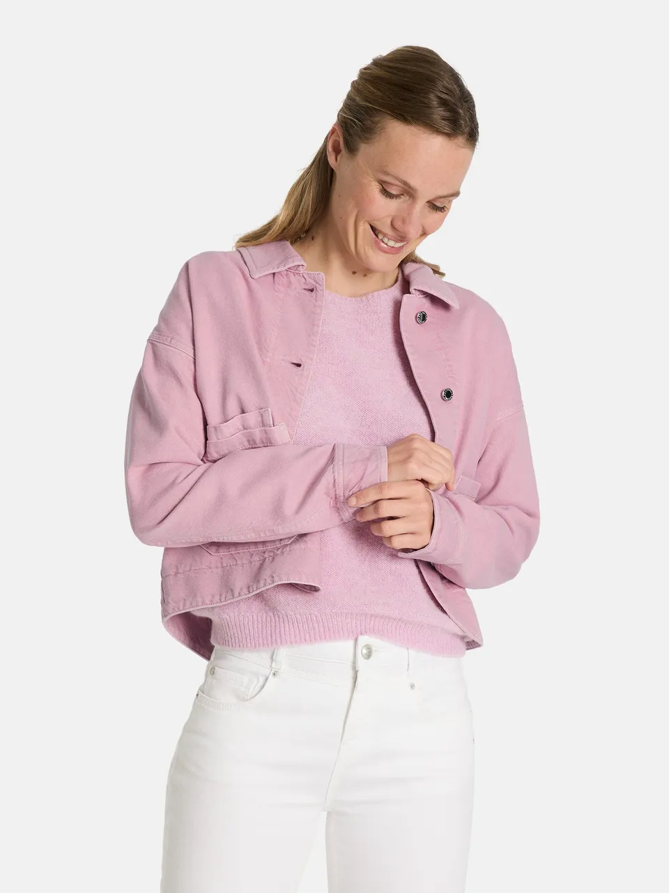 Lieblingsstück ChelseyL Jeansjacke Baumwollmix rosa