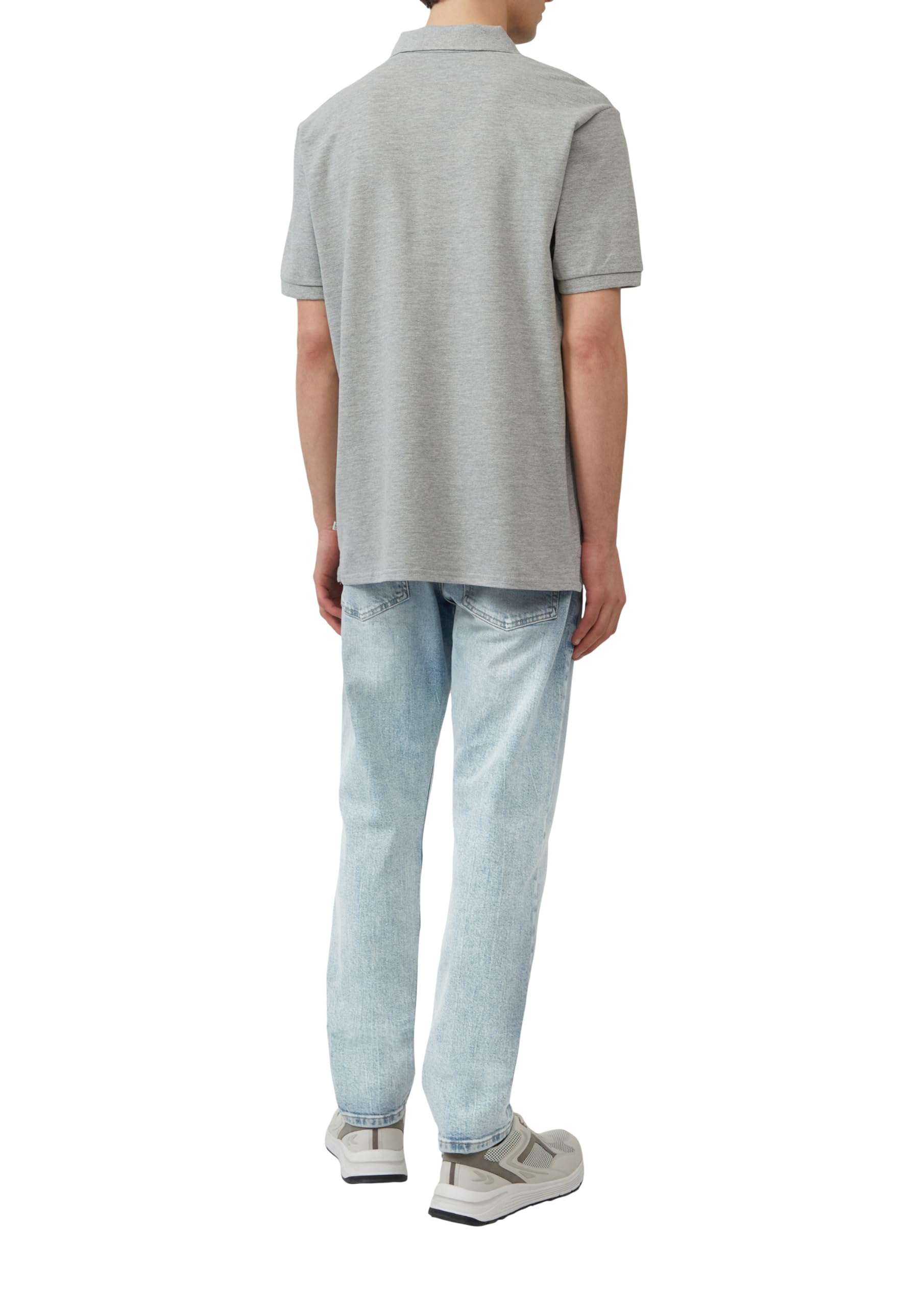 s.Oliver QS 2165559 Polo Shirt L Grau Meliert
