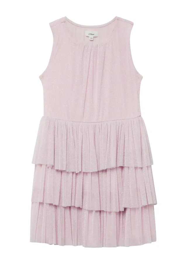 s.Oliver RED LABEL Rüschen Mesh-Kleid Gr.92