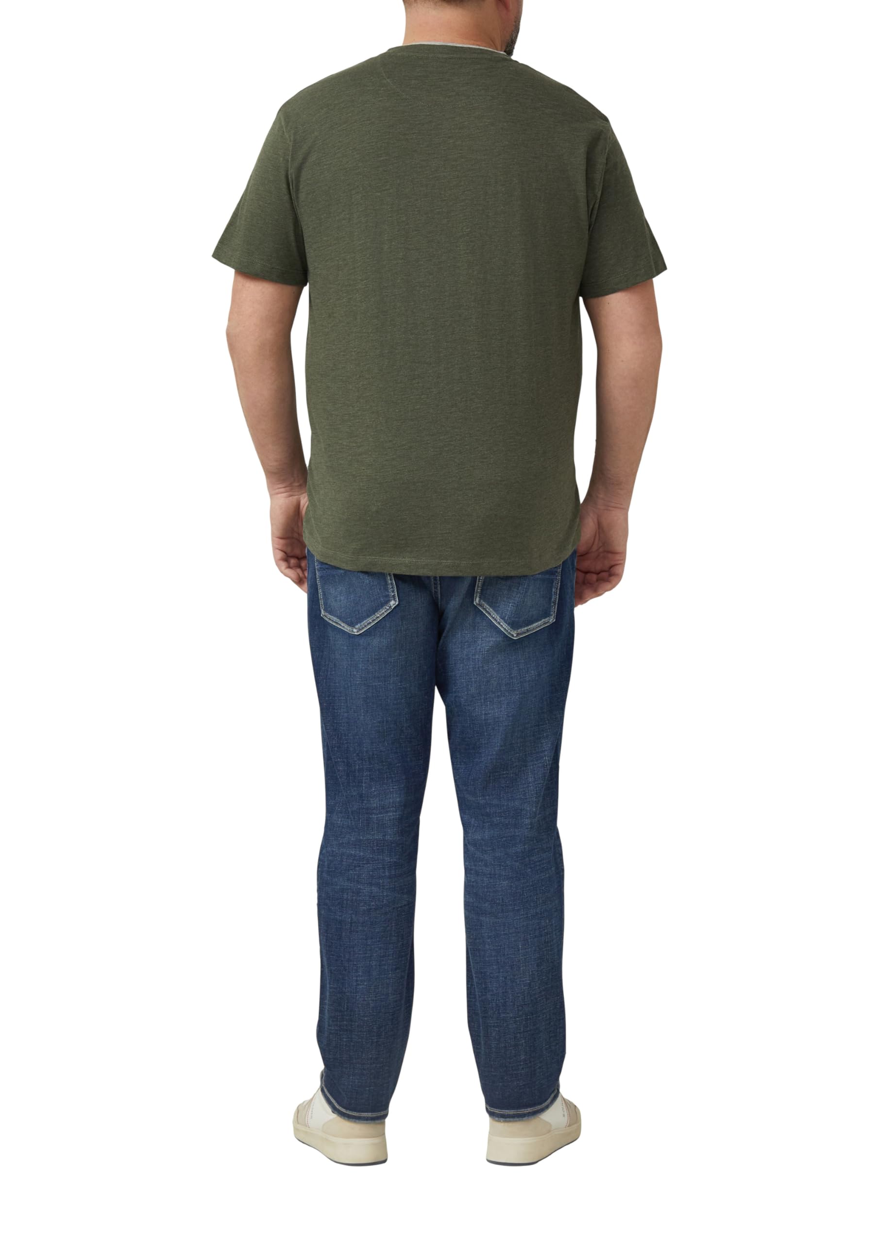 s.Oliver Junior Henley-Shirt Melange-Jersey olivgrün