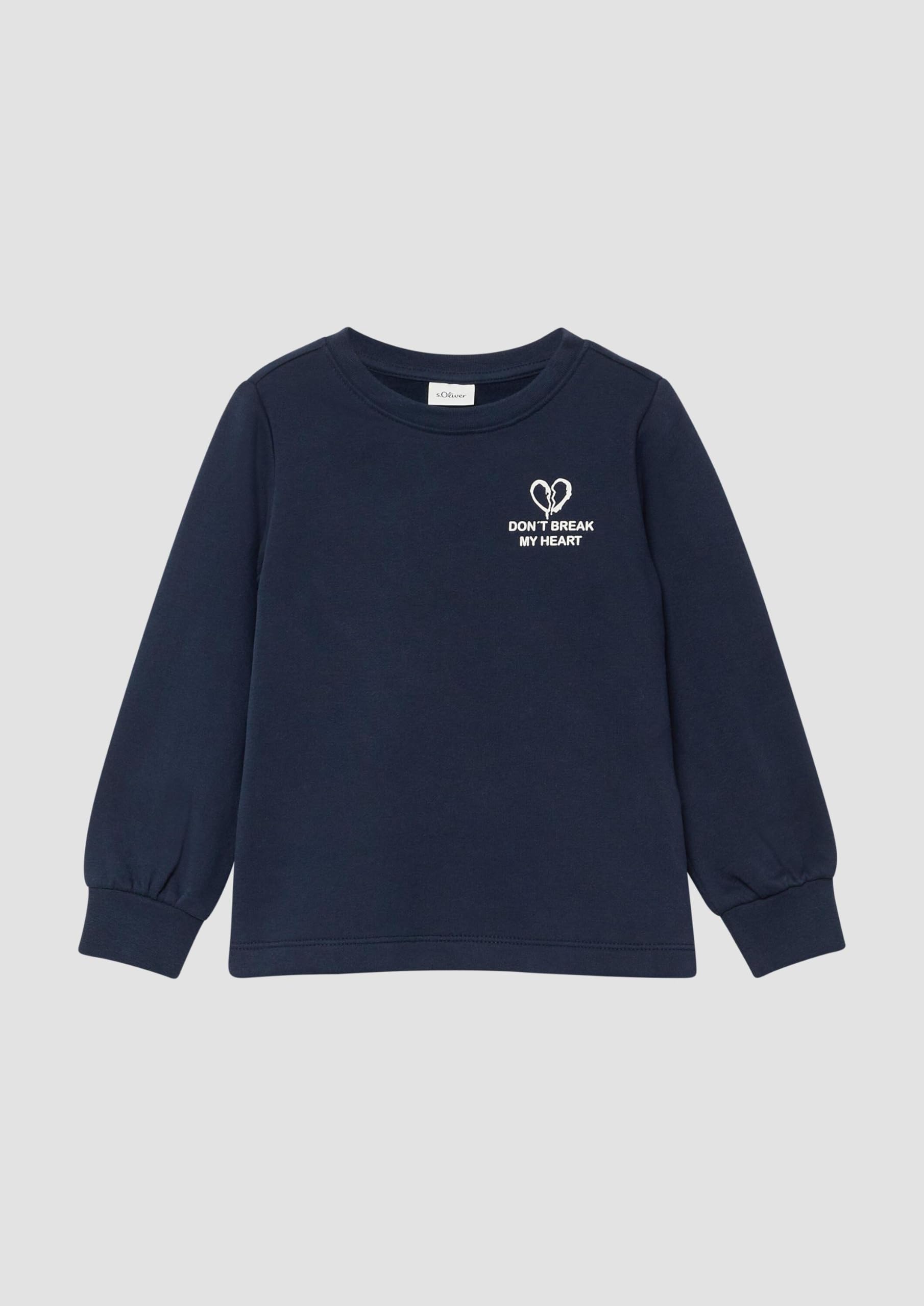 s.Oliver RED LABEL Rückenprint Sweatshirt navy kuschelig