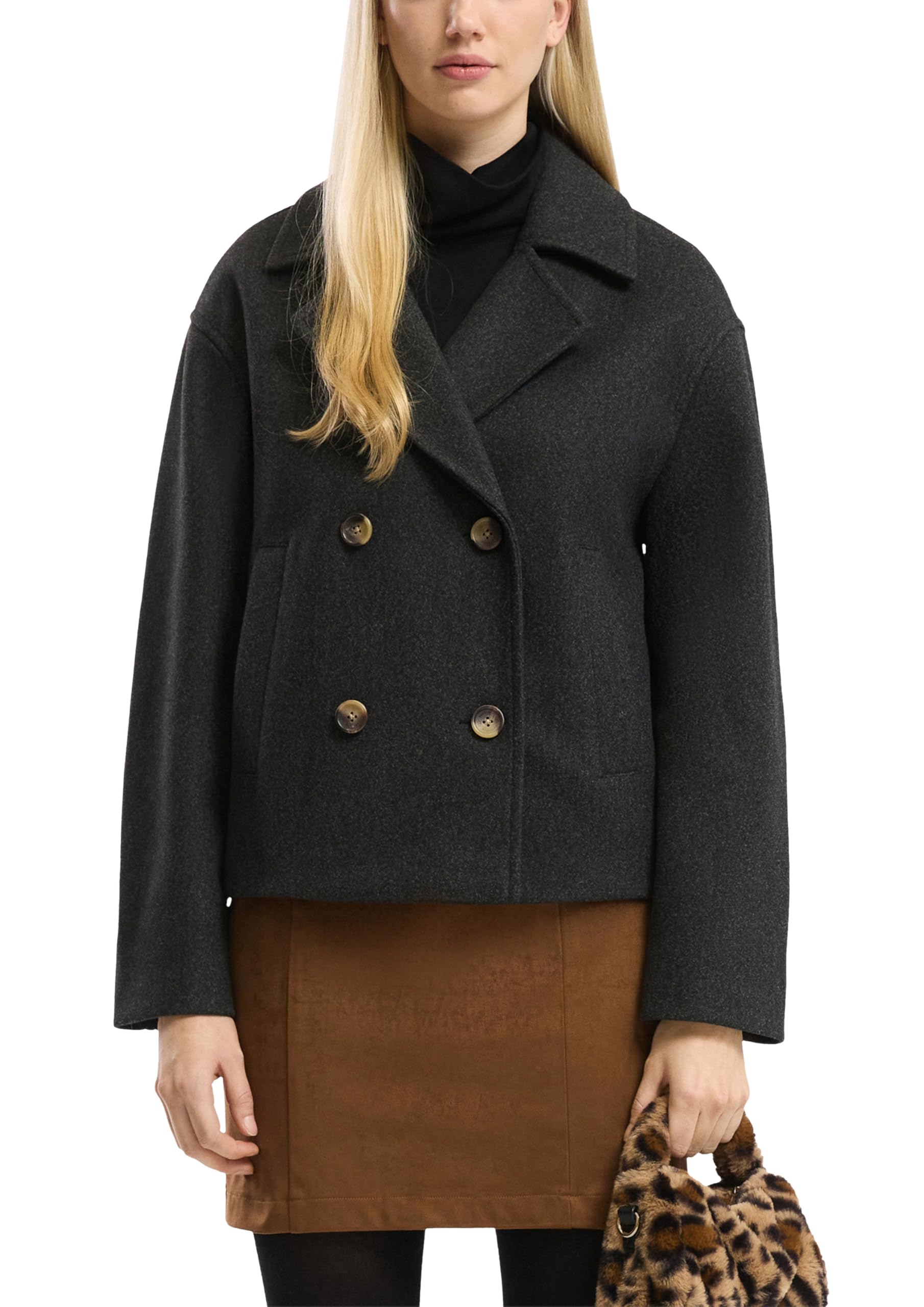 s.Oliver QS Cabanjacke Wolloptik Struktur Gr.L