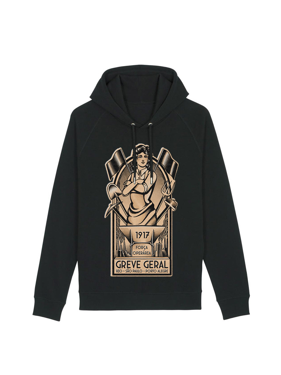dna merch Força Operária Brasilien 1917 Kapuzenpullover