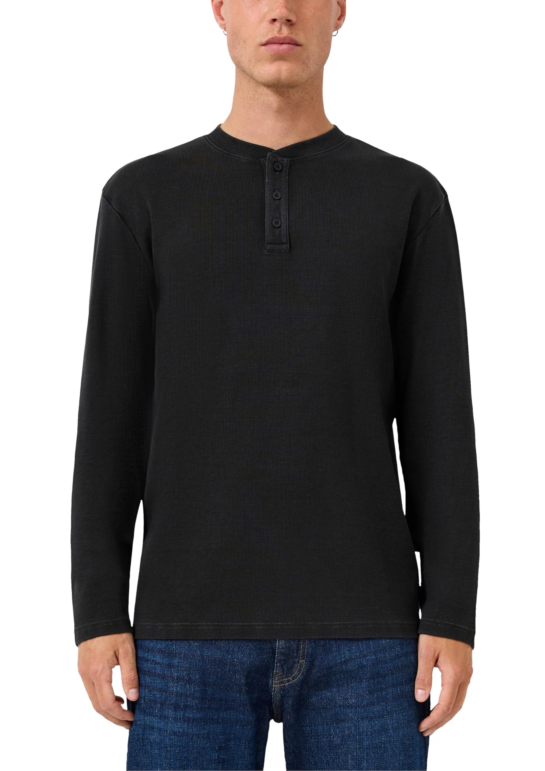 s.Oliver QS Henley-Longsleeve Rippstruktur L