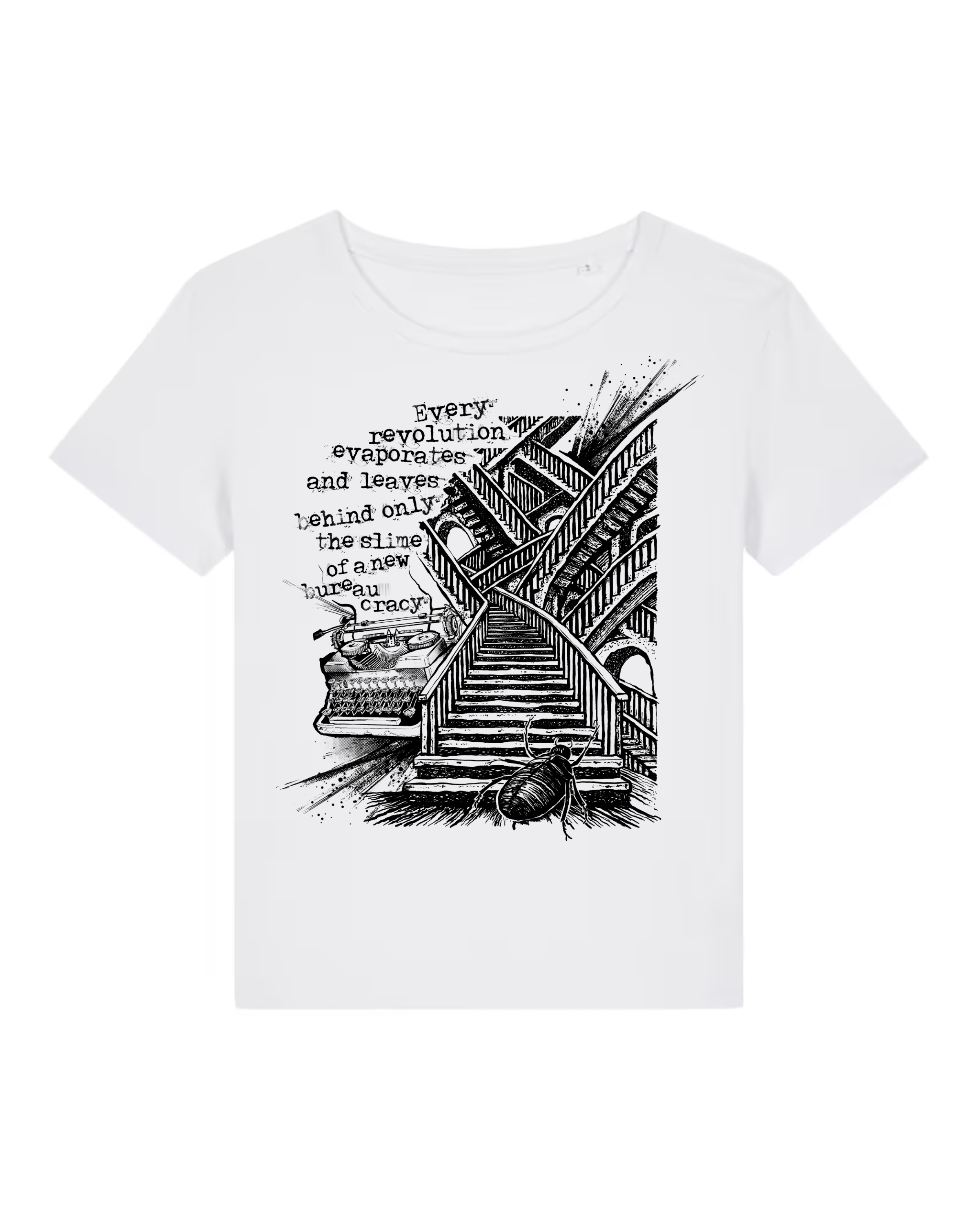 dna merch Die Verwandlung Kafka T-Shirt Damen Natural Raw