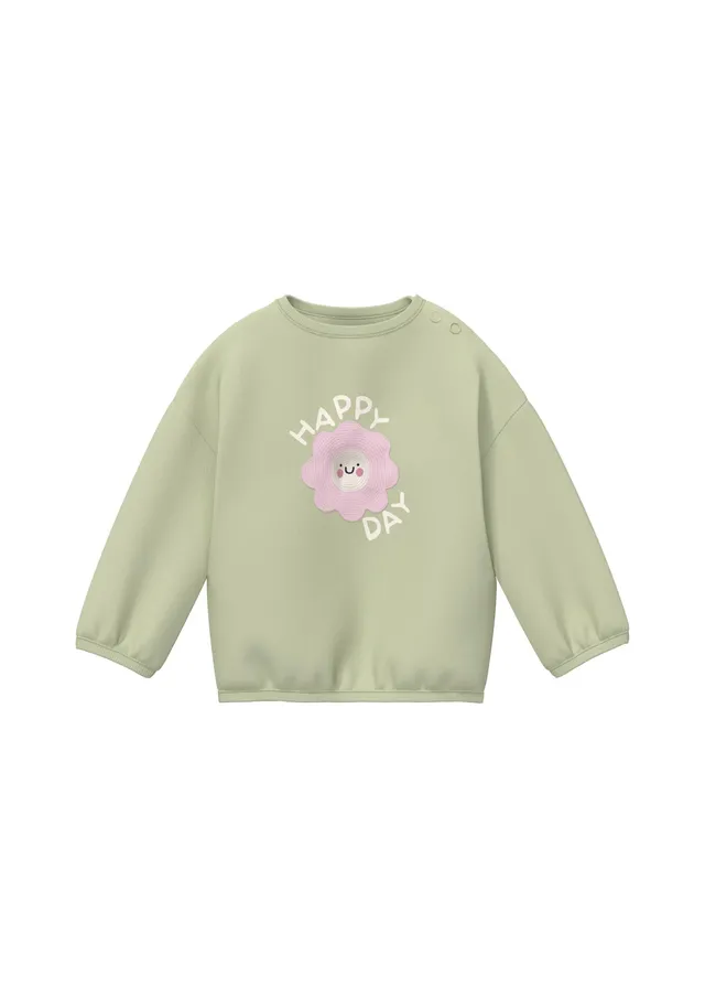 s.Oliver Junior Sweatshirt Gr. 74 mit Applikation Loose Fit