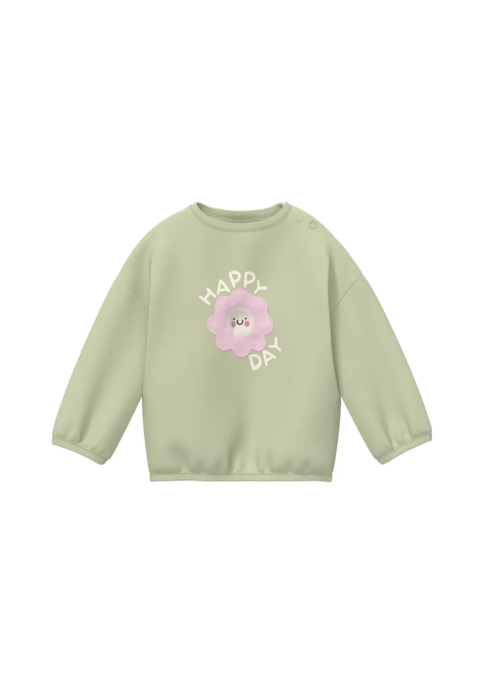 s.Oliver Junior Sweatshirt Gr. 74 mit Applikation Loose Fit