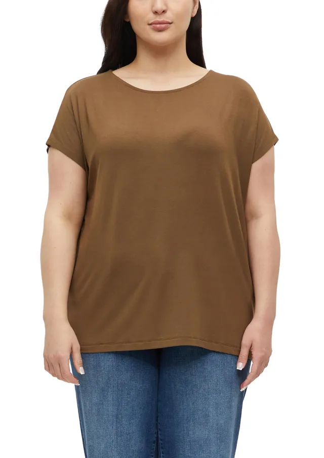 s.Oliver RED LABEL Jersey-Shirt T-Shirt überschnittene Schultern