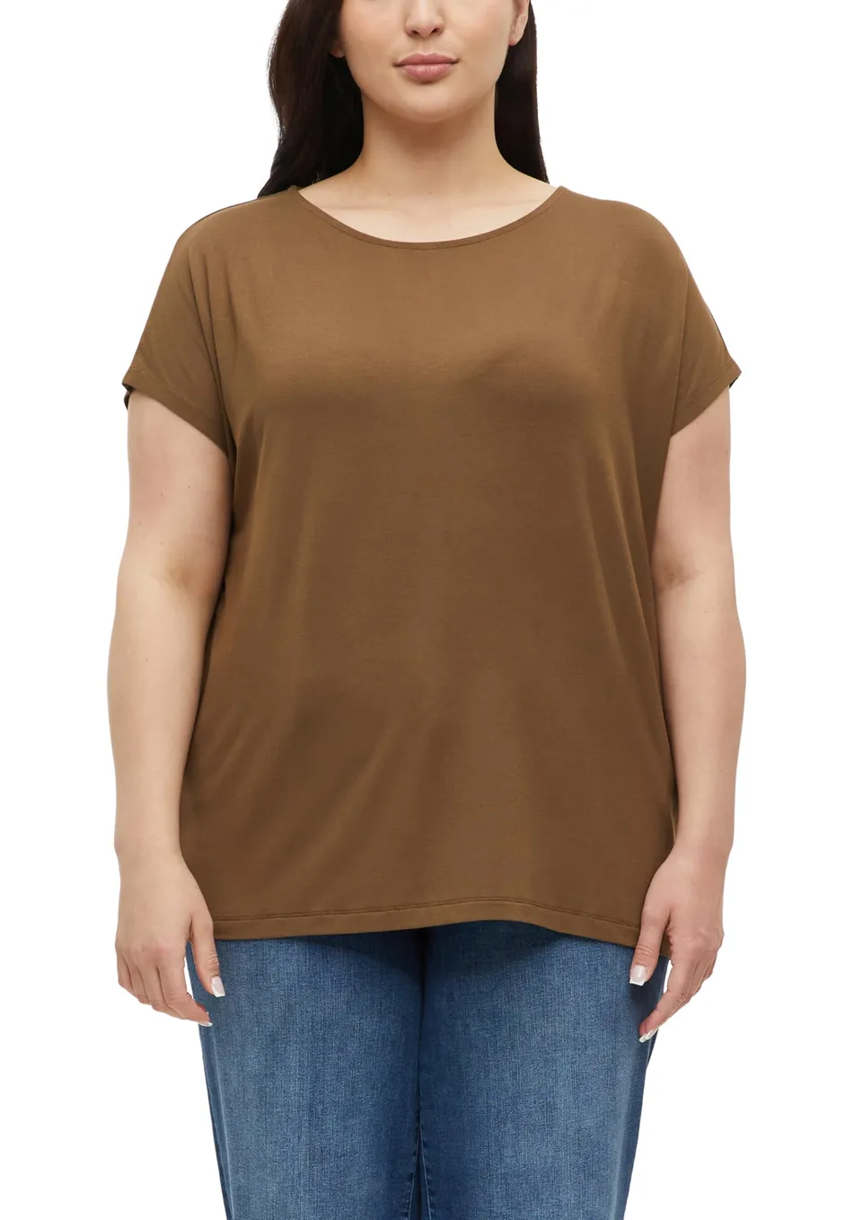 s.Oliver RED LABEL Jersey-Shirt T-Shirt überschnittene Schultern