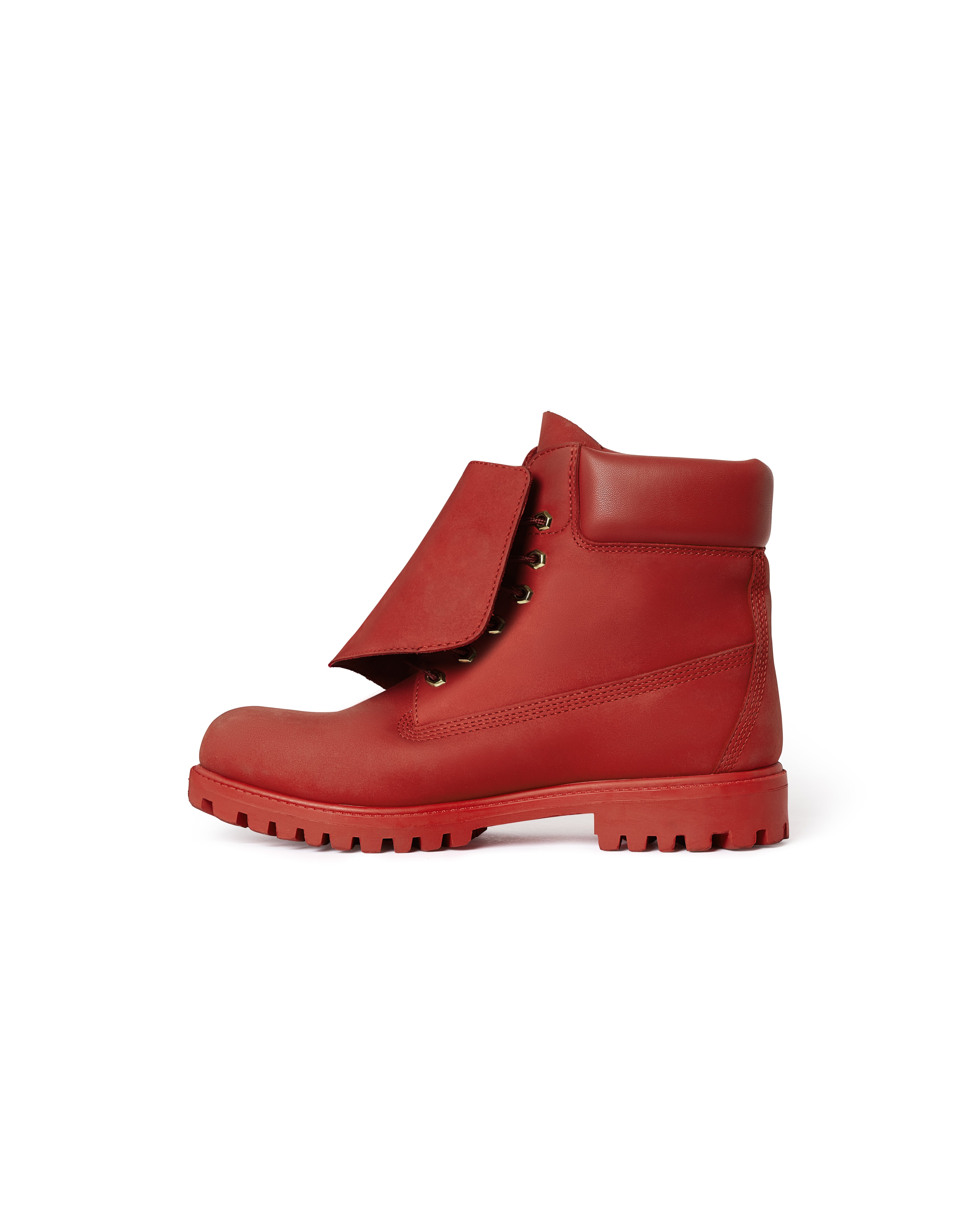 Mowalola Reign Boot Red Rum Stiefel Nubuk rot