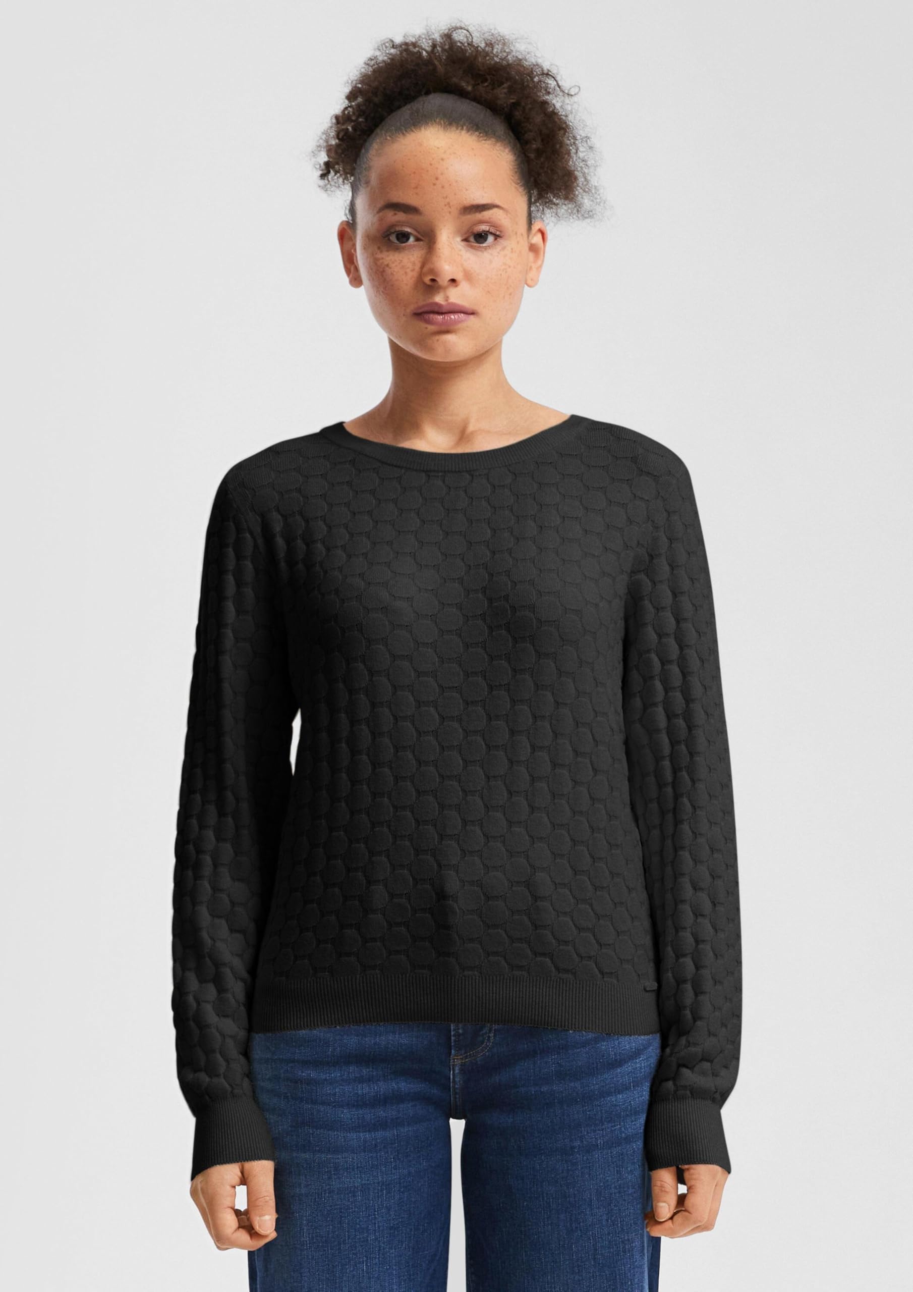 s.Oliver QS Strukturierter Pullover Strickpullover Größe M