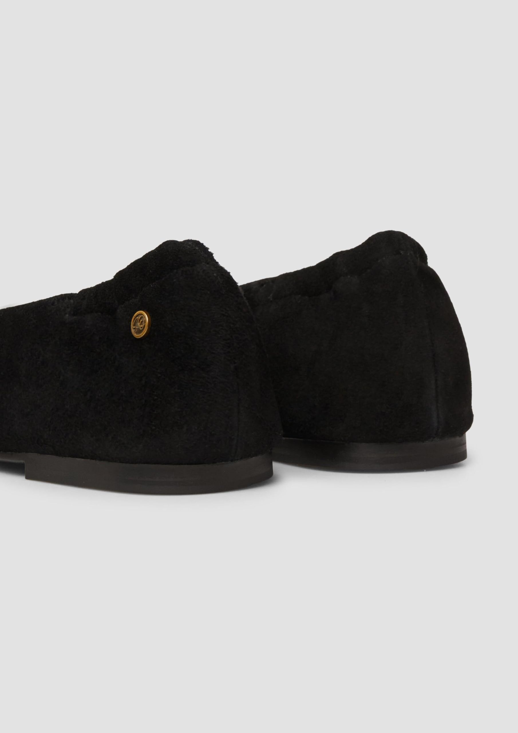 s.Oliver Red Label Ballerinas Veloursleder schwarz