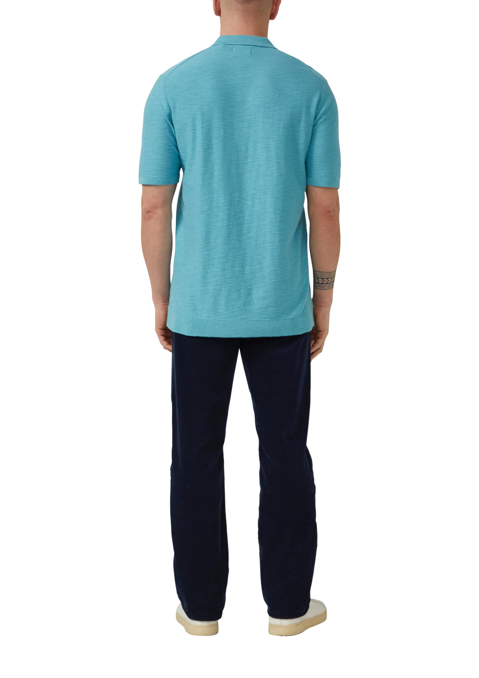 s.Oliver RED LABEL Strick-Poloshirt Flammgarn Regular Fit