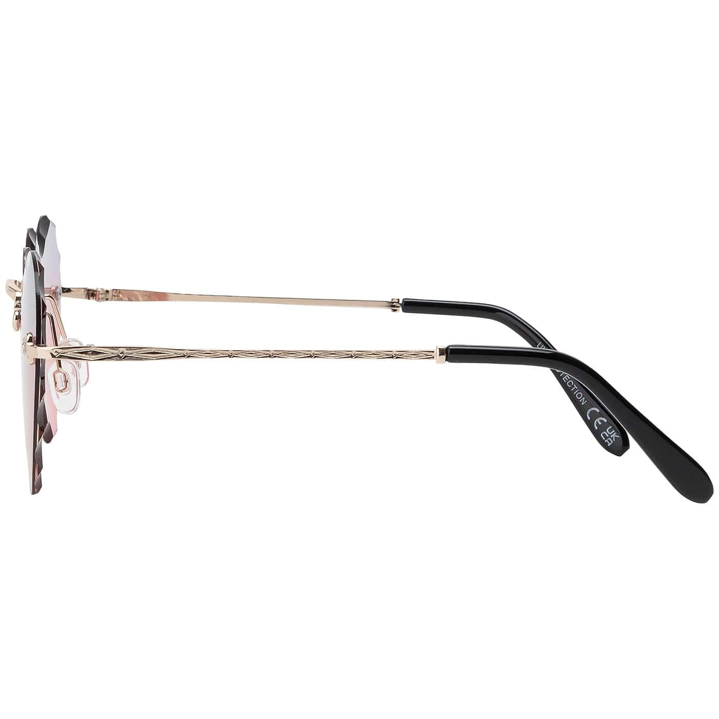 BEZLIT Herz Sonnenbrille UV400 Lila-Rot Verlauf