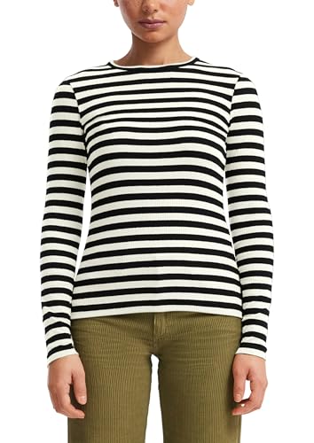 s.Oliver Junior Longsleeve gerippt slim schwarz