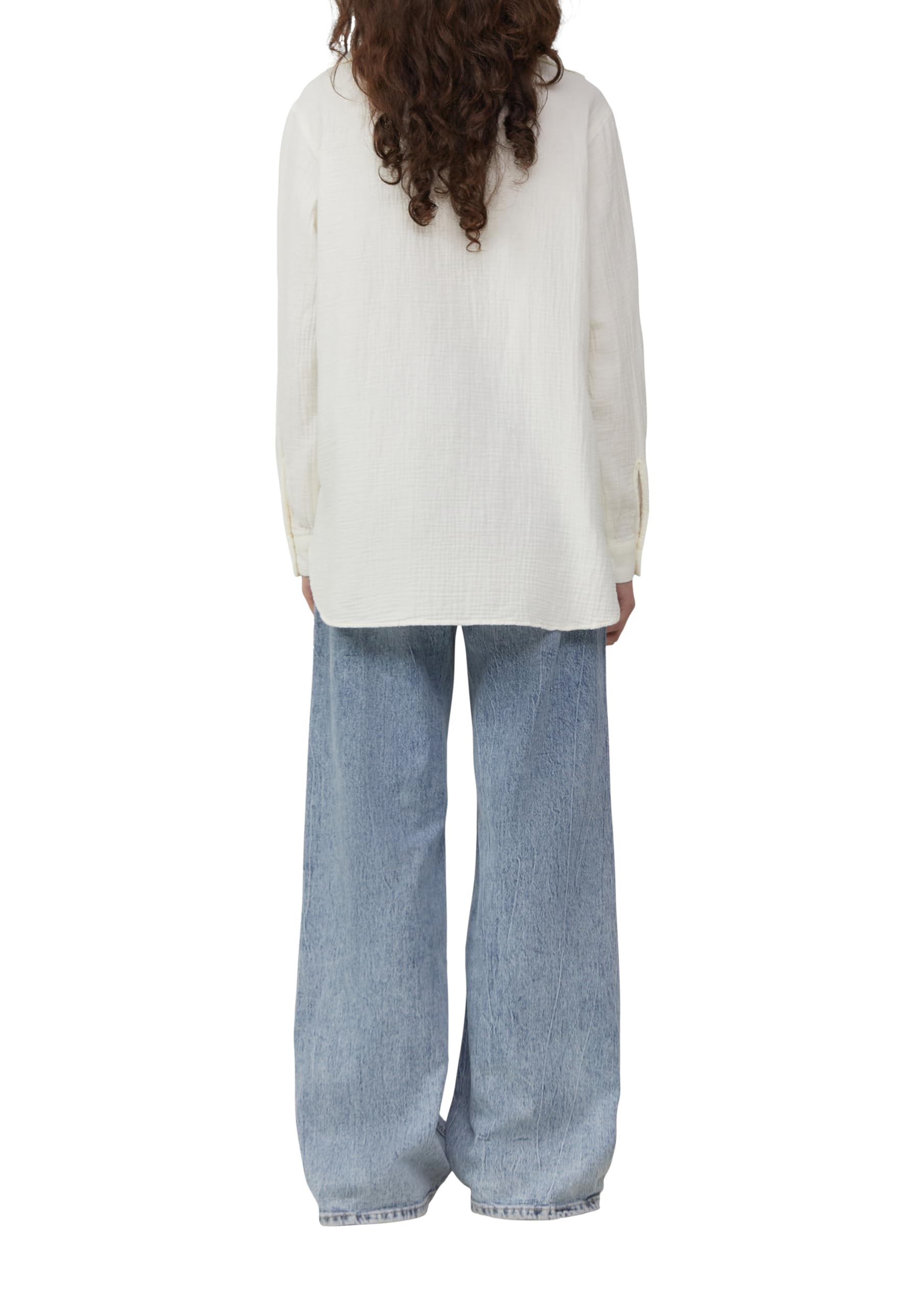 s.Oliver QS Musselin Hemdbluse Oversize 42 creme