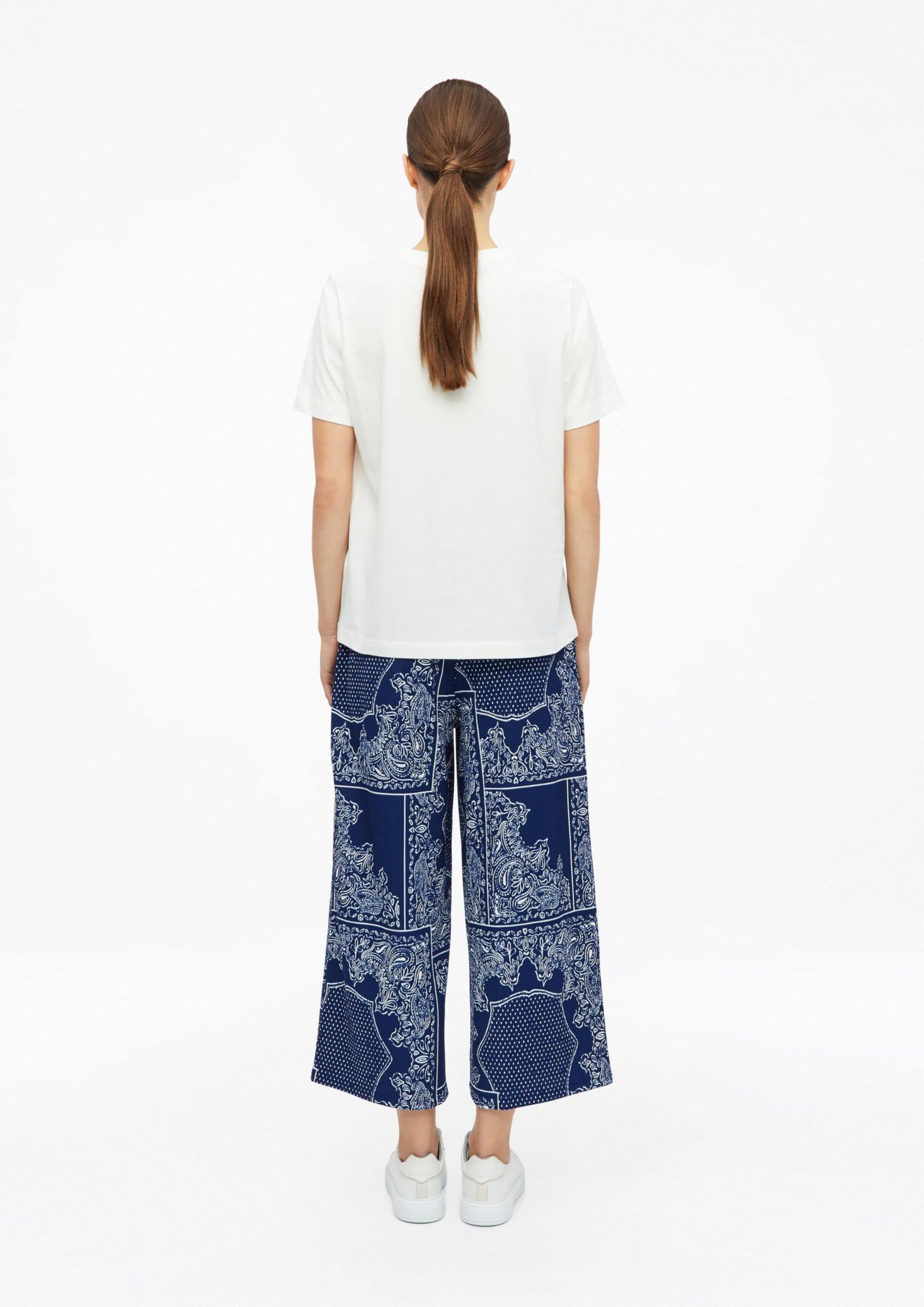 s.Oliver RED LABEL Relaxed T-Shirt Creme Frontprint