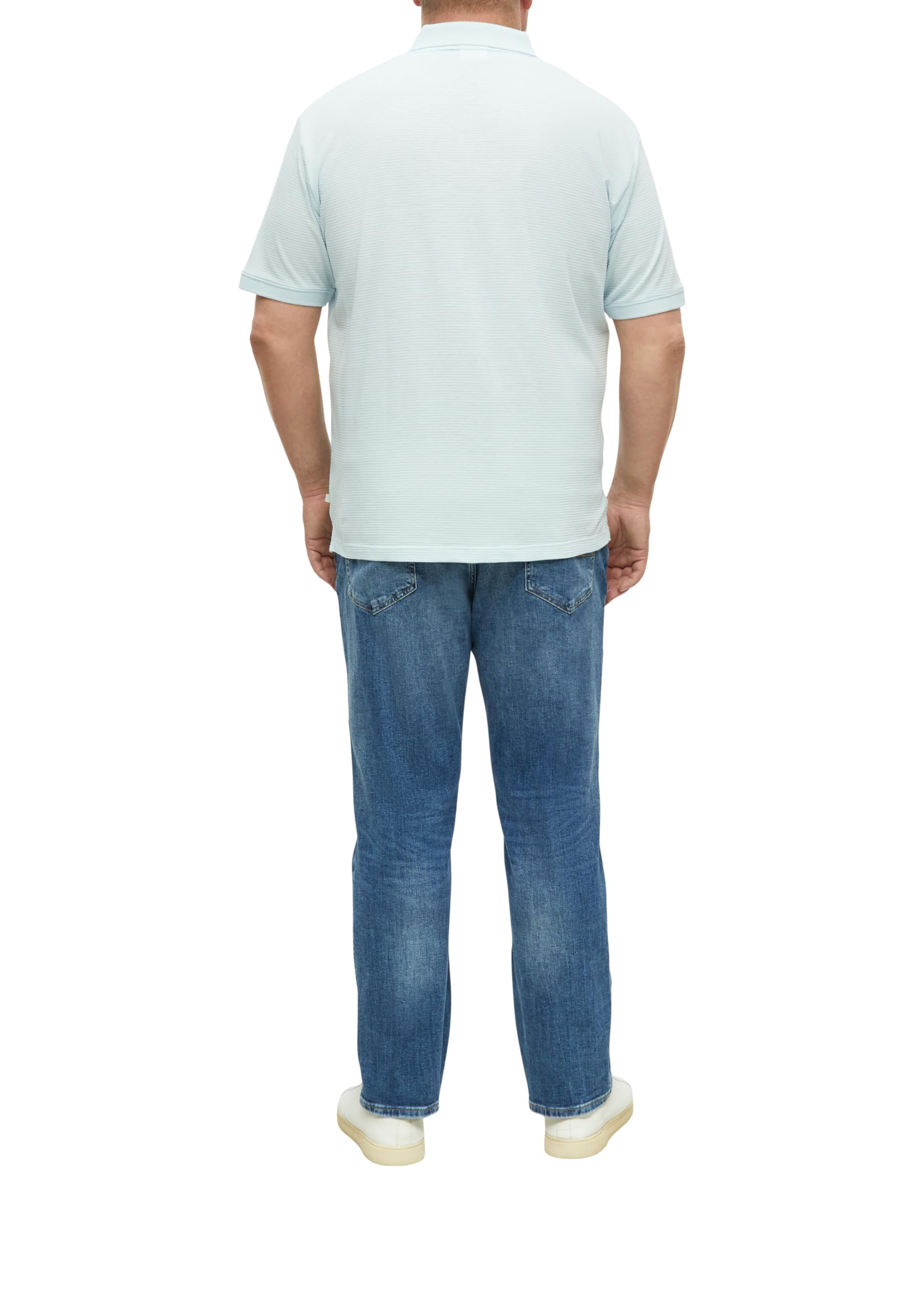 s.Oliver Junior Polo-Shirt hellblau Jacquard Kurzarm