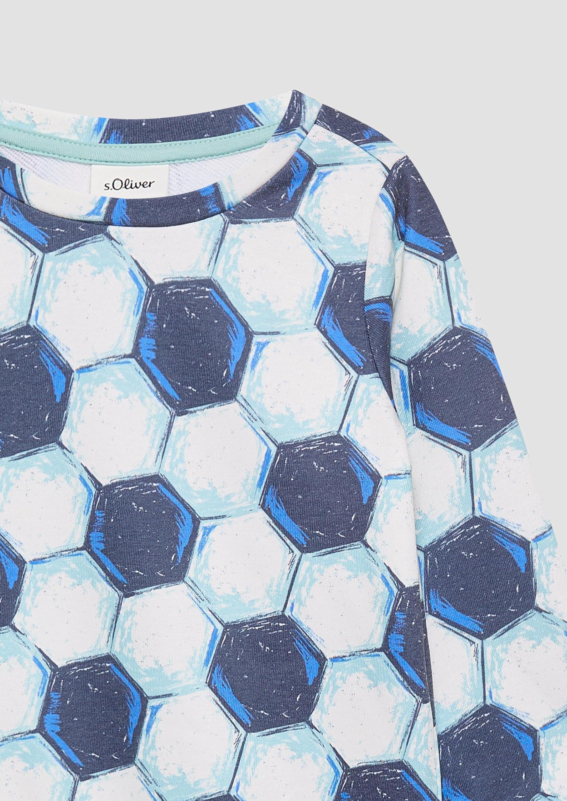 s.Oliver Junior Sweatshirt Fußball-Print 104-110