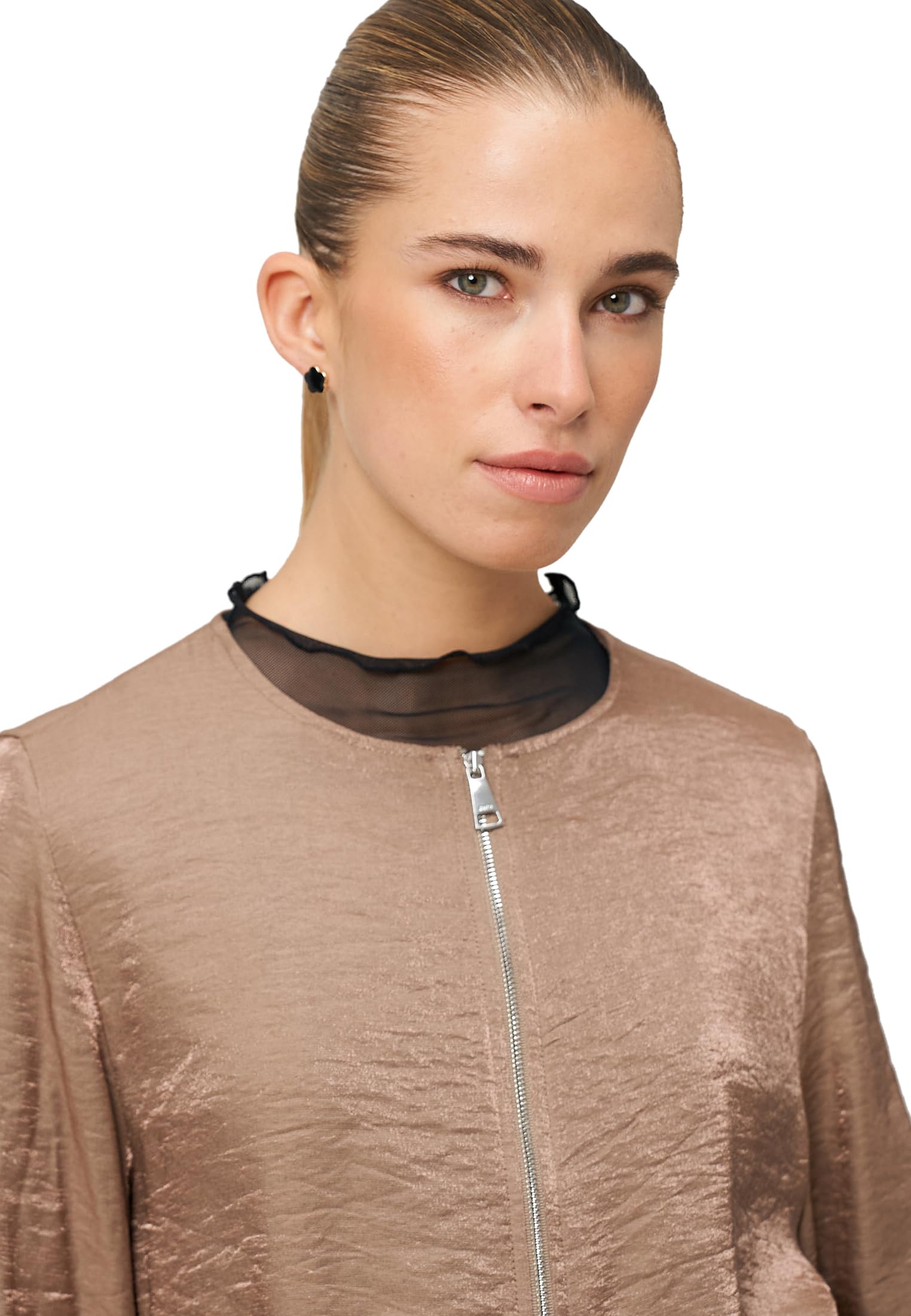 zero Jacke Knittereffekt Gr.40 Mountain Trail modern