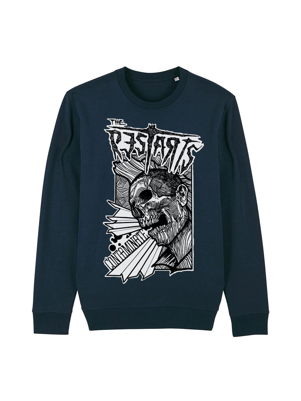 dna merch The Restarts Contaminate Rundhalspullover Biobaumwolle