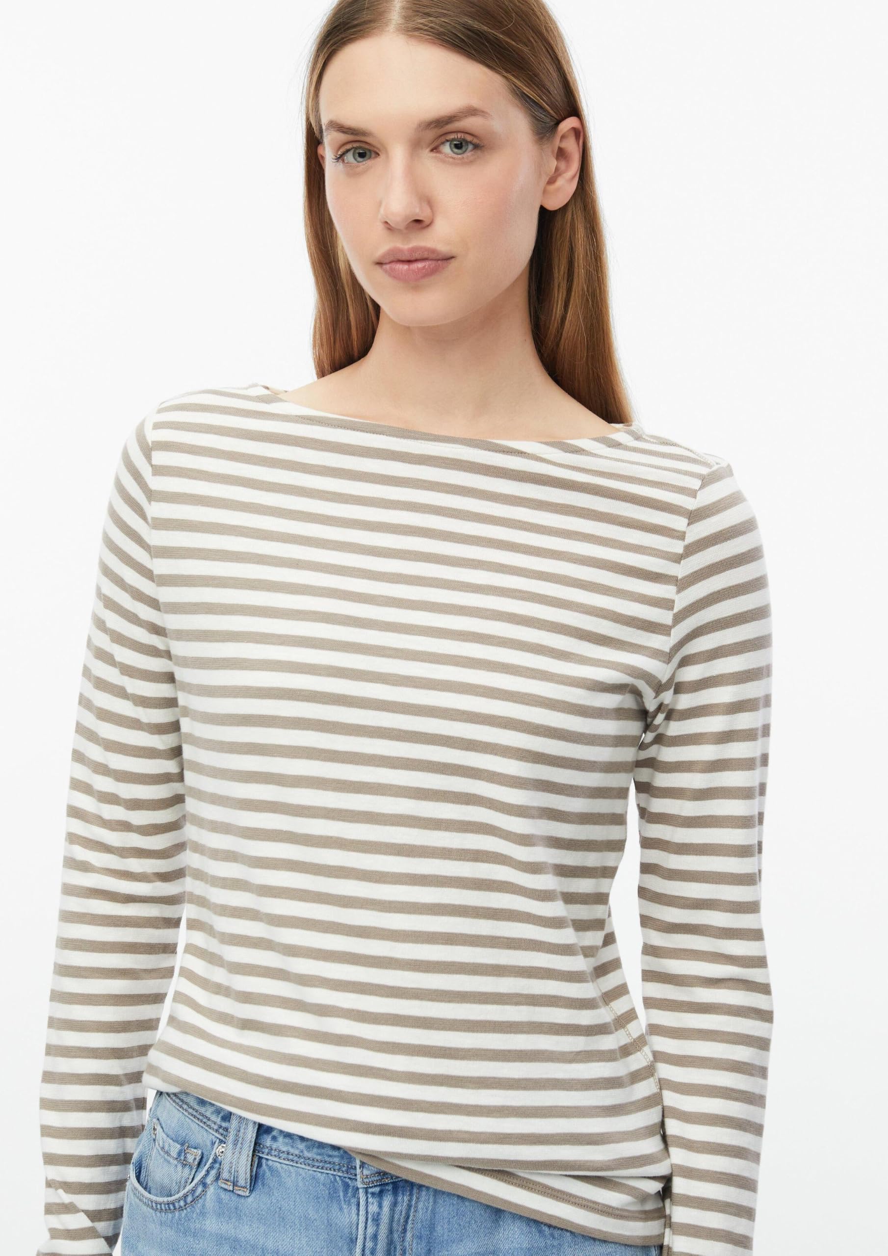 s.Oliver 2182446 Shirt Langarm gestreift Bordeaux