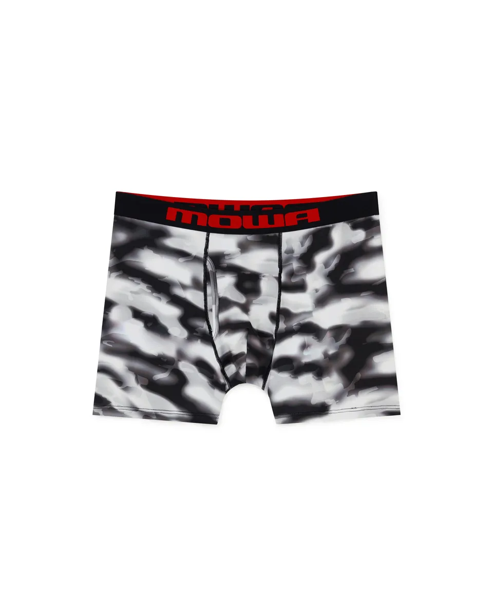 Mowalola Grey Camo Underwear Trunks Grau Camo