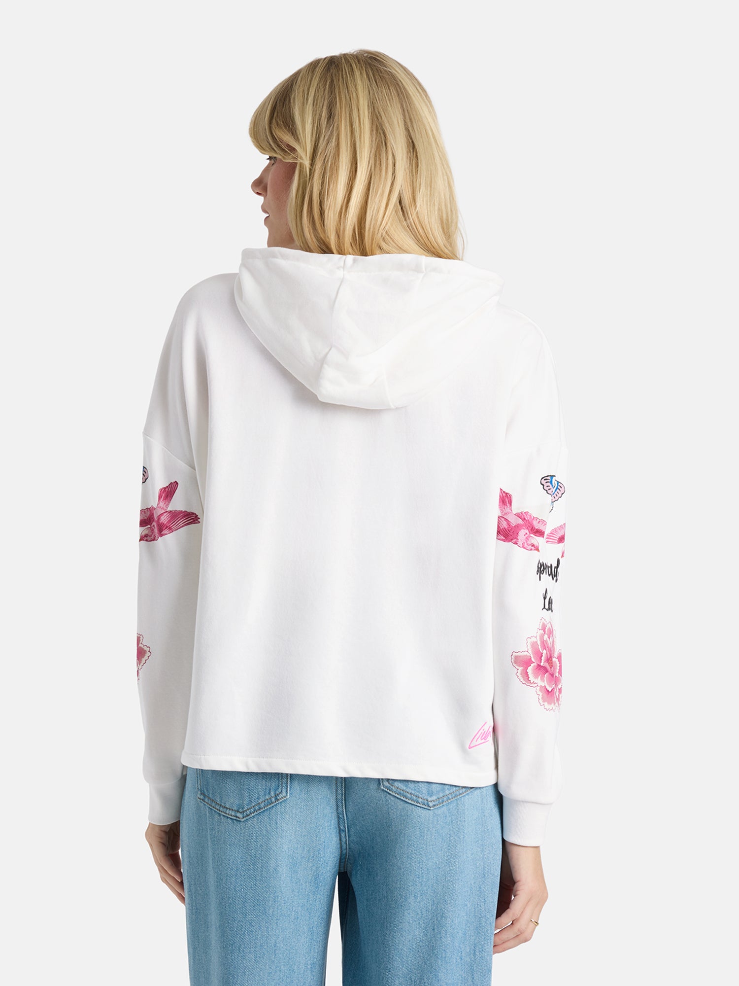 Lieblingsstück MioL Hoodie offwhite mit Motiv Baumwolle