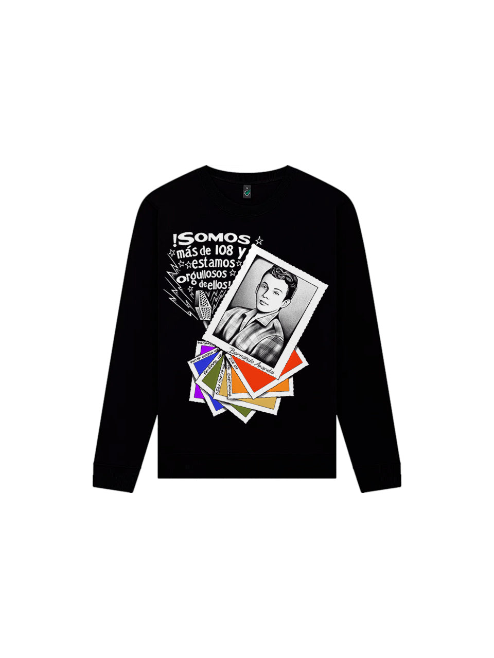 dna merch Mehr Als 108 Rundhalspullover schwarz queer
