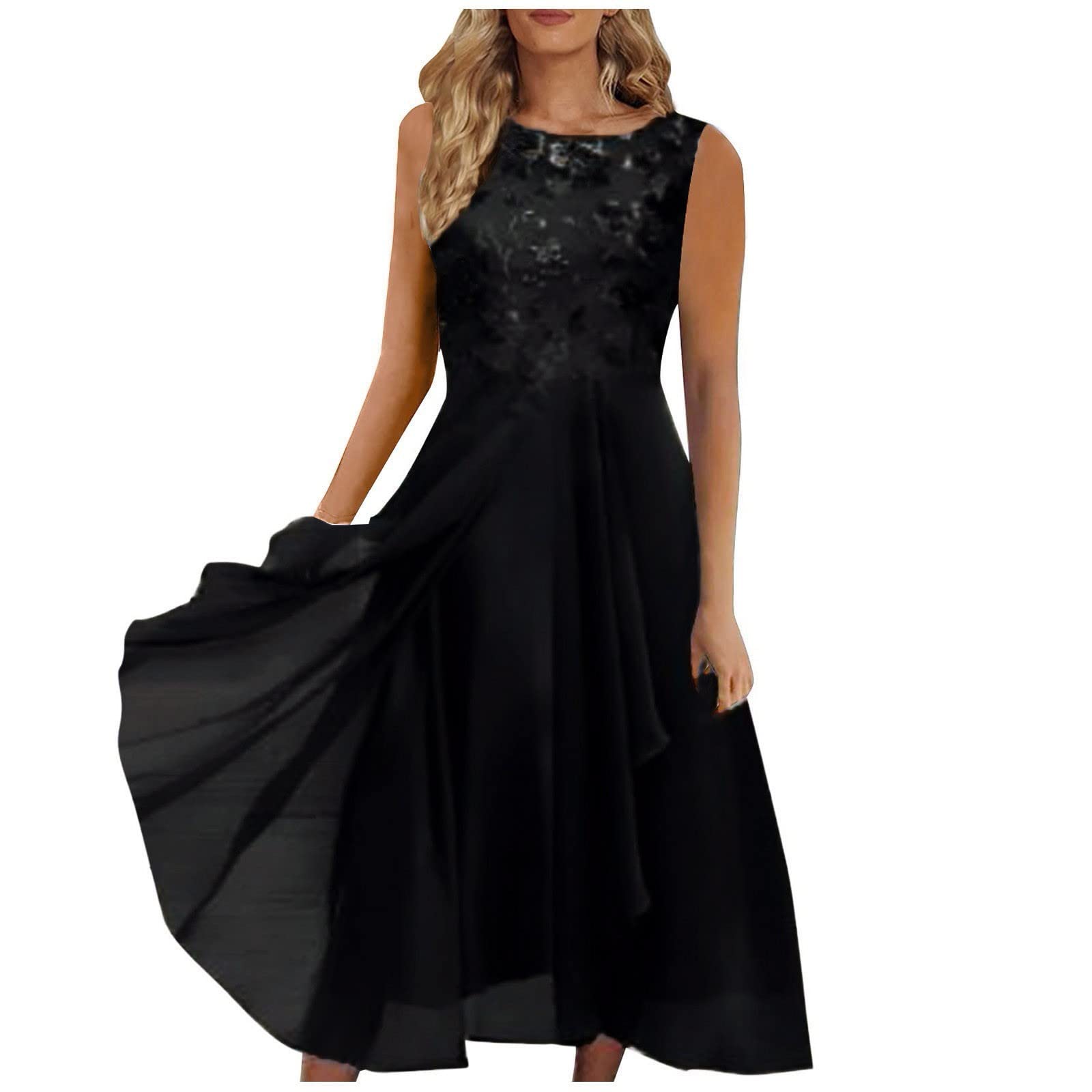 Singular AG Spitzenkleid Chiffon Cocktailkleid Purple-2 XXL Spitze