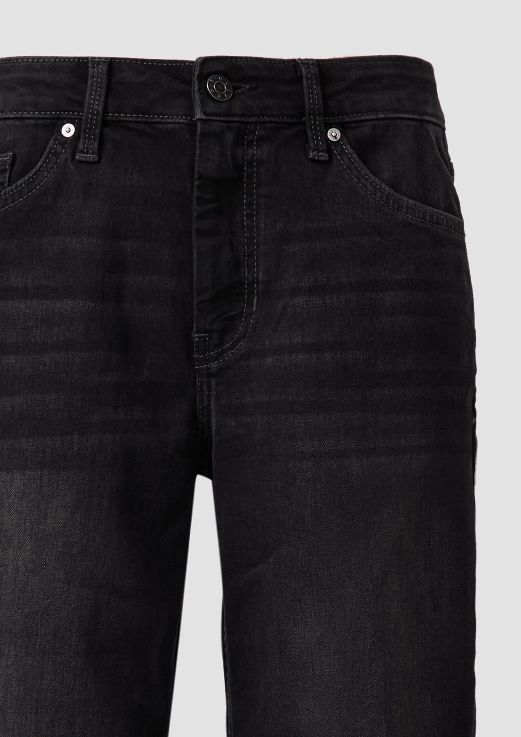 s.Oliver Karolin 2169109 Jeans-Hose Straight Leg schwarz