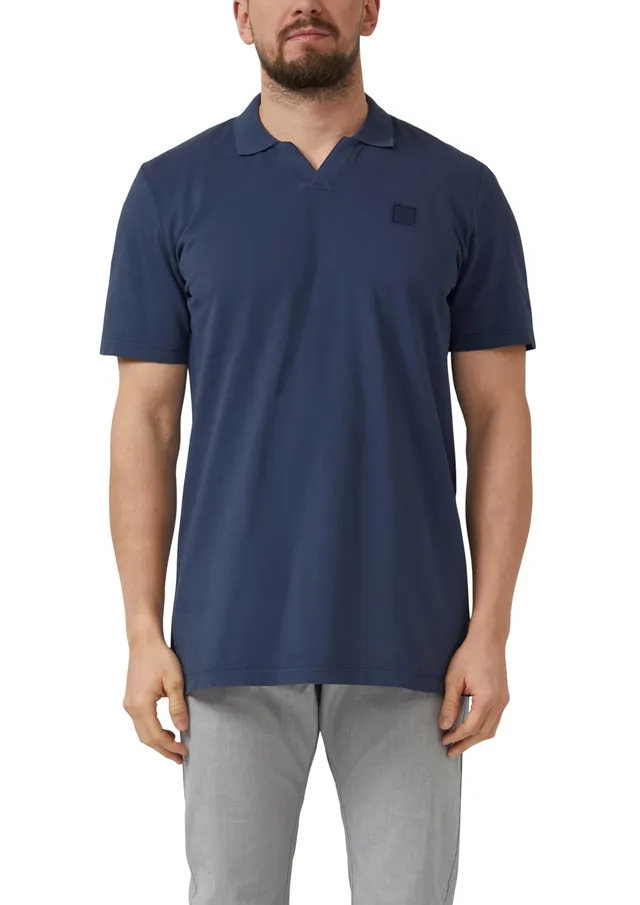 s.Oliver Junior Poloshirt Baumwoll-Piqué navy