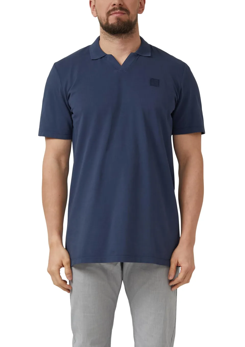 s.Oliver Junior Poloshirt Baumwoll-Piqué navy
