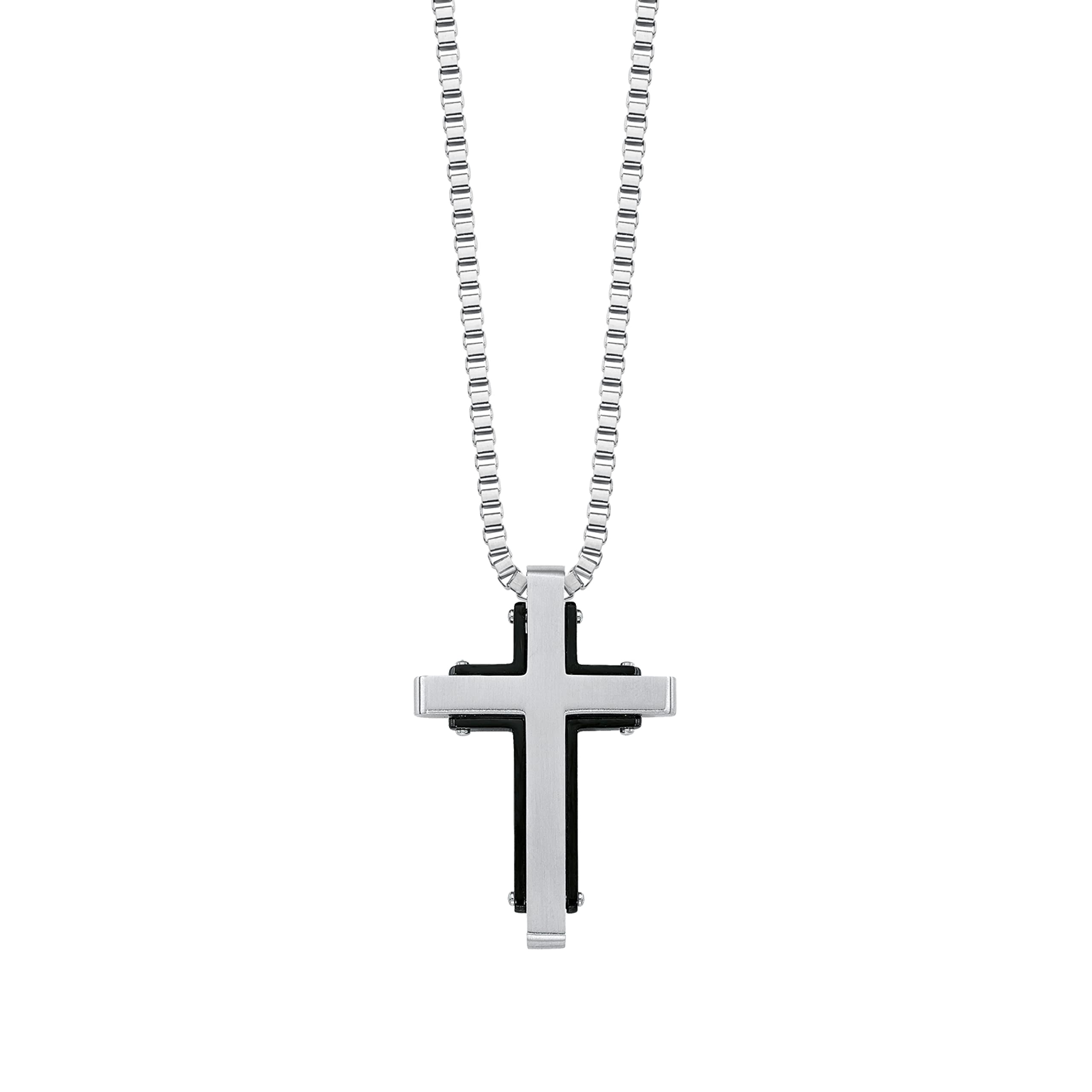s.Oliver Halskette Edelstahl Kreuz Gold Geschenk