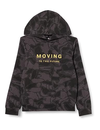s.Oliver Jungen Sweatshirt Kapuze Allover Größe 164 Baumwolle