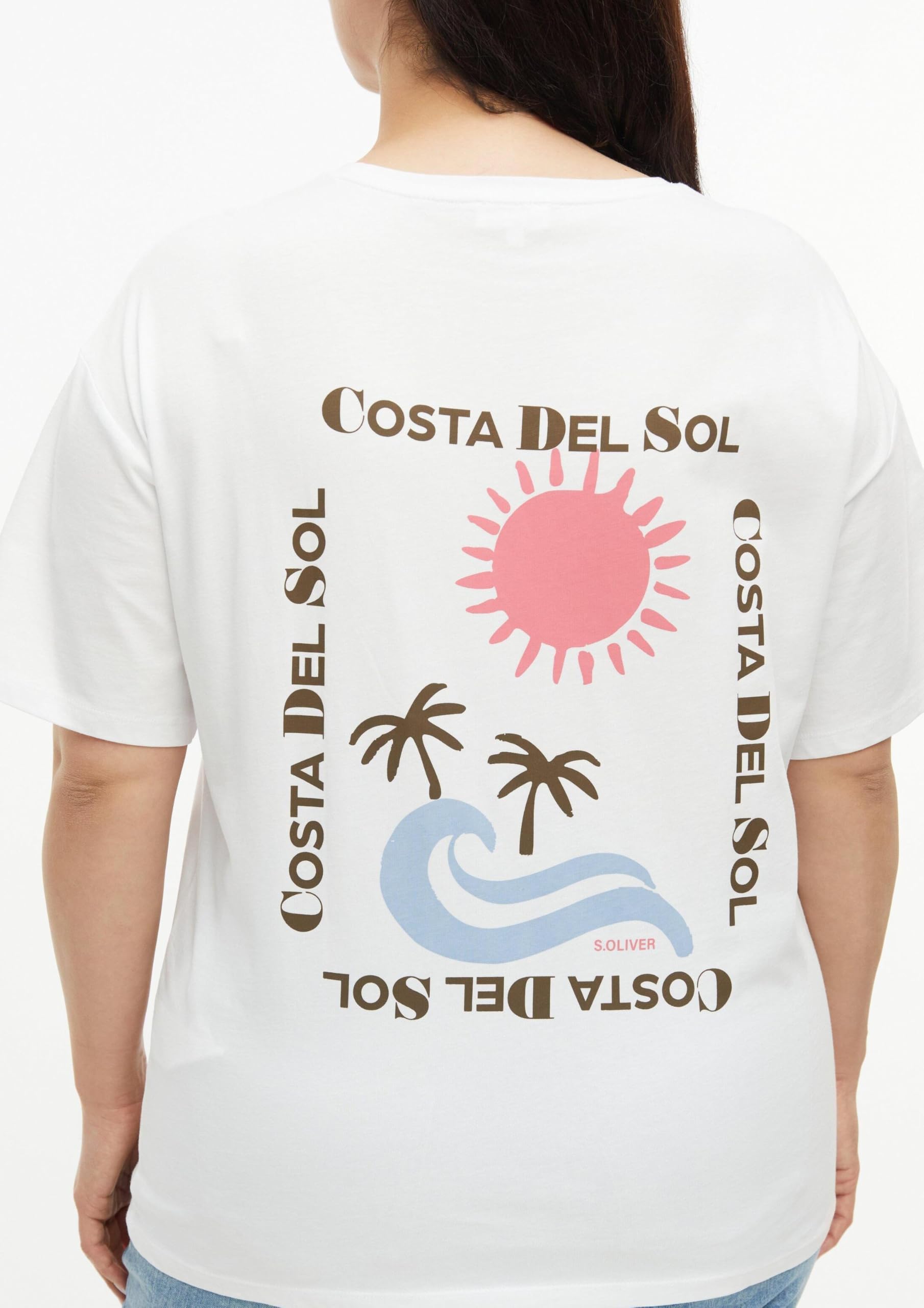 s.Oliver RED LABEL Relaxed Fit T-Shirt Print Größe 50