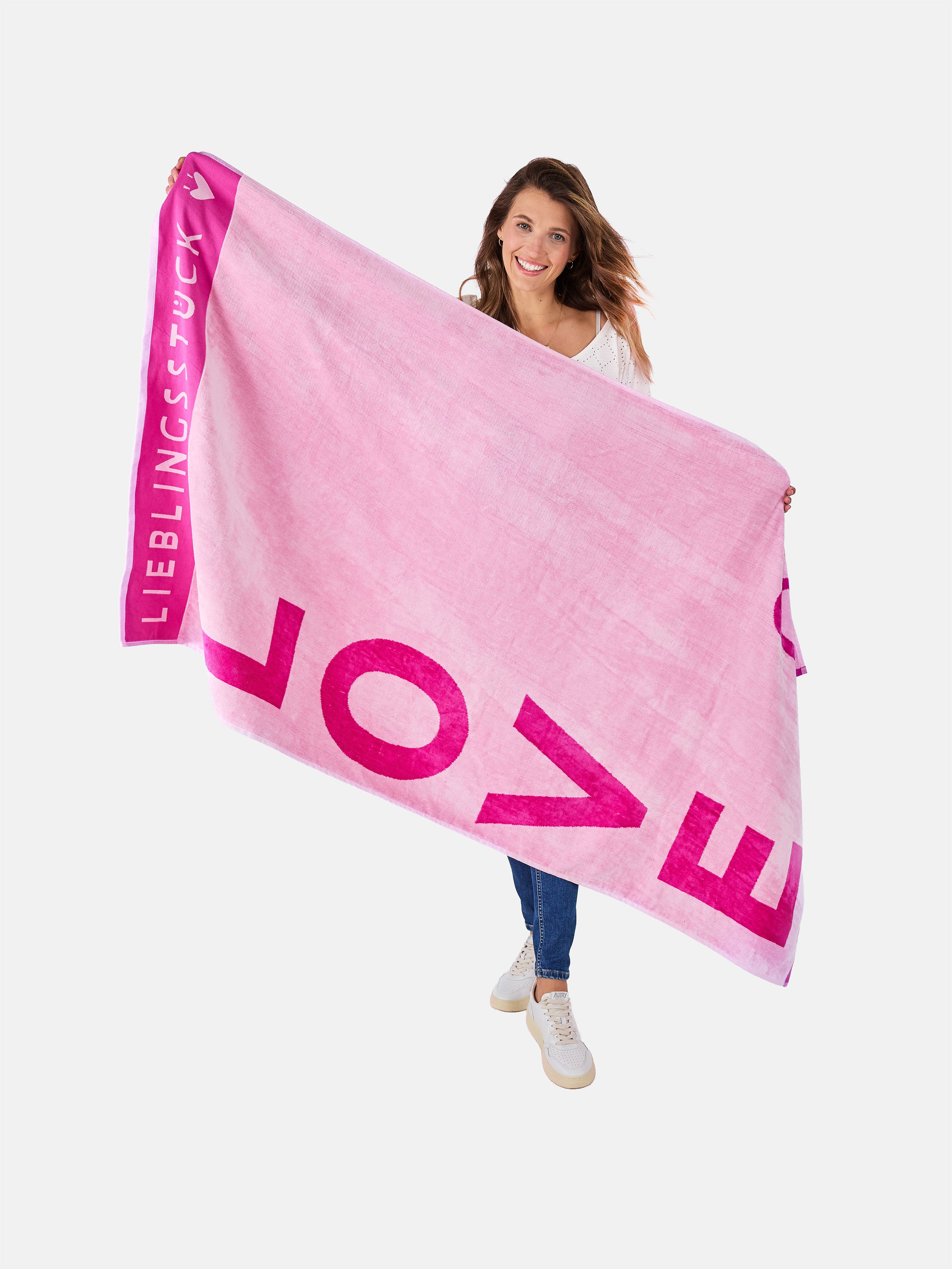 Lieblingsstück LovetowelL Badetuch lovely pink Baumwolle